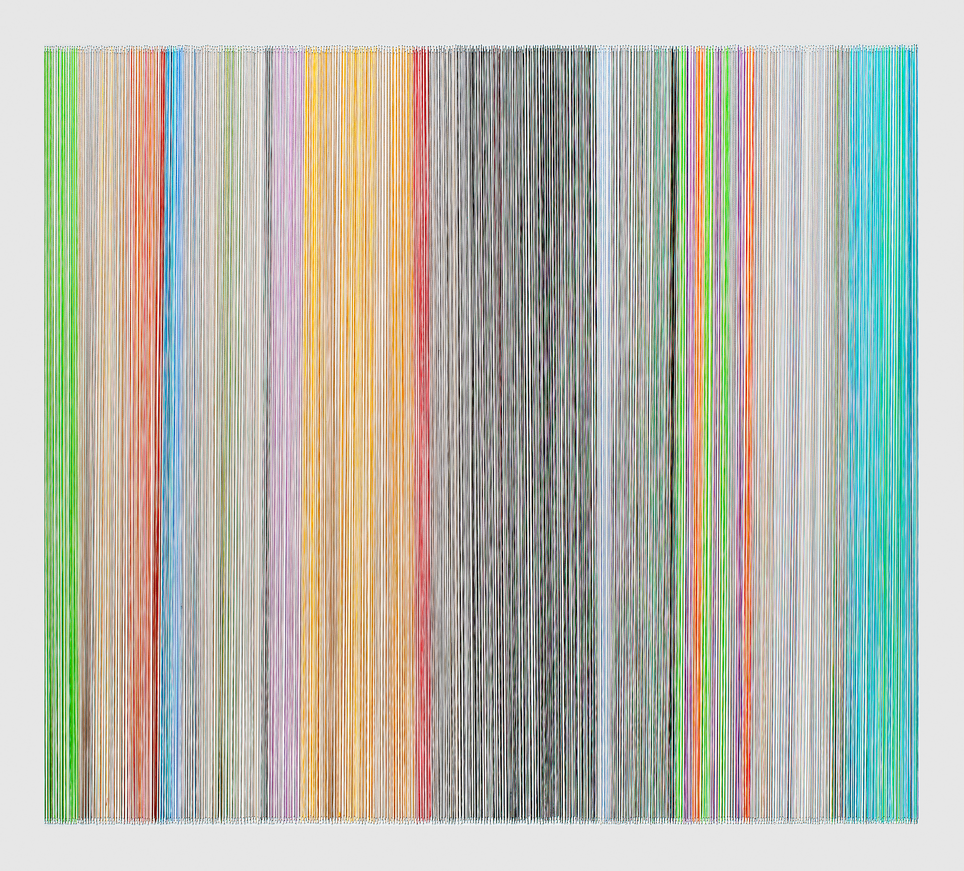    thread drawing 14   2012 rayon thread 28 x 31 inches Collection of C3, Kansas City, Missouri 