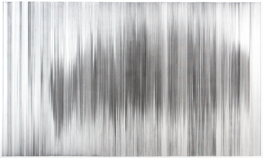    parallel 10   2007 graphite on cotton mat board 42 x 70 inches  exhibited in:   Apparently Invisible Selections  , Spring 2009 The Drawing Center, New York, New York &nbsp; &nbsp; 