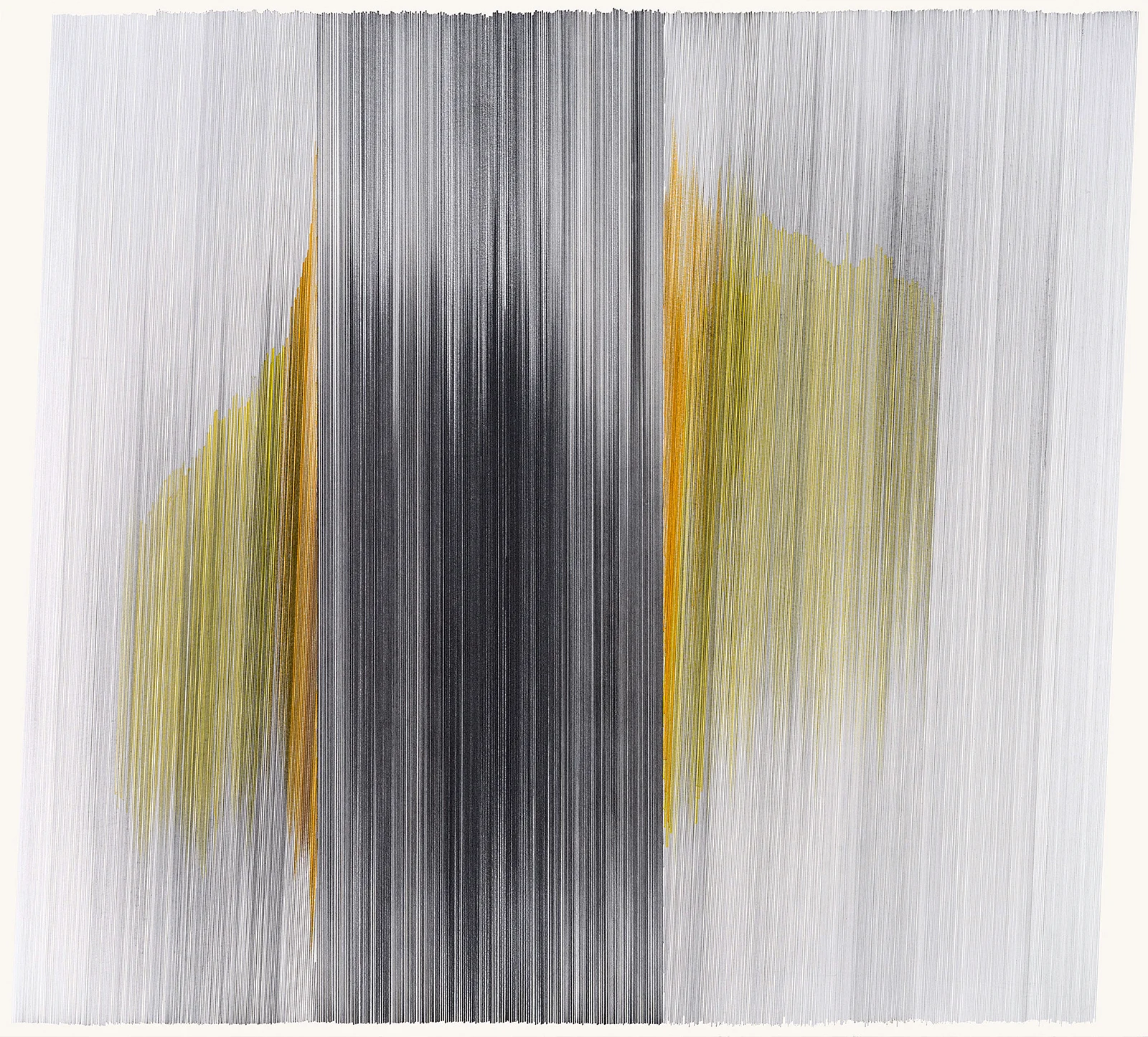 early morning drawing 06 2013 graphite & colored pencil on mat board 31 by 28 inches