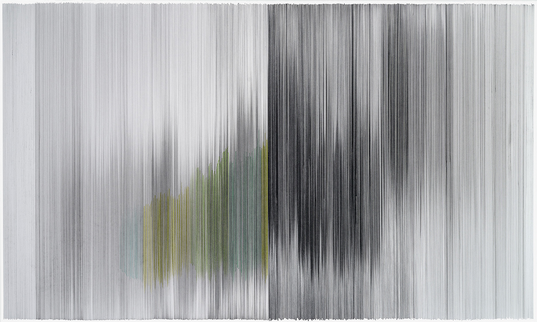 motion drawing 36 2014 graphite & colored pencil on mat board 50 by 30 inches