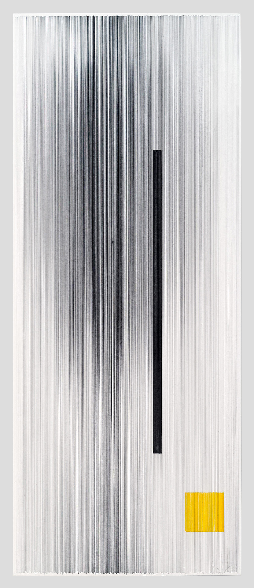   notations 01   2014 graphite and colored pencil on mat board 58 x 24 inches 