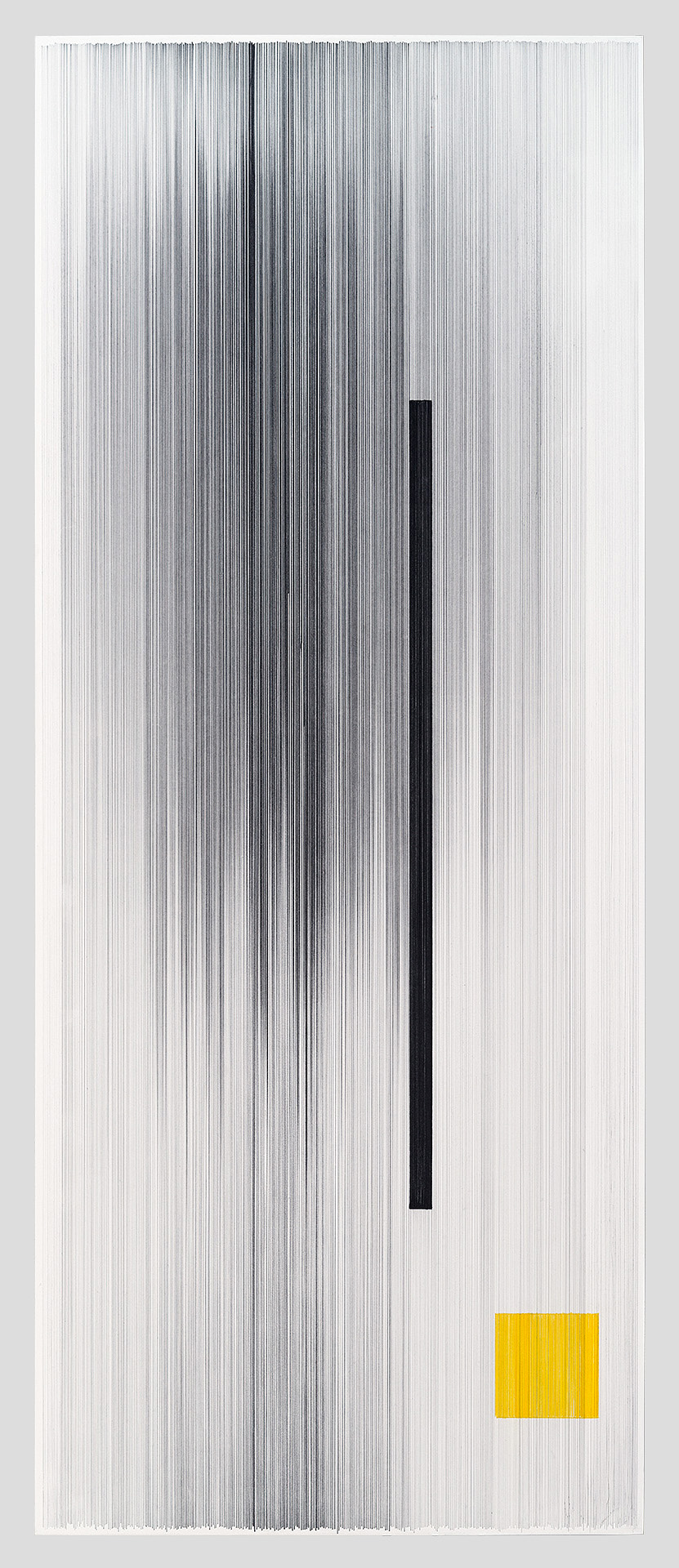 notations 01 2014 graphite & colored pencil on mat board 58 by 24 inches