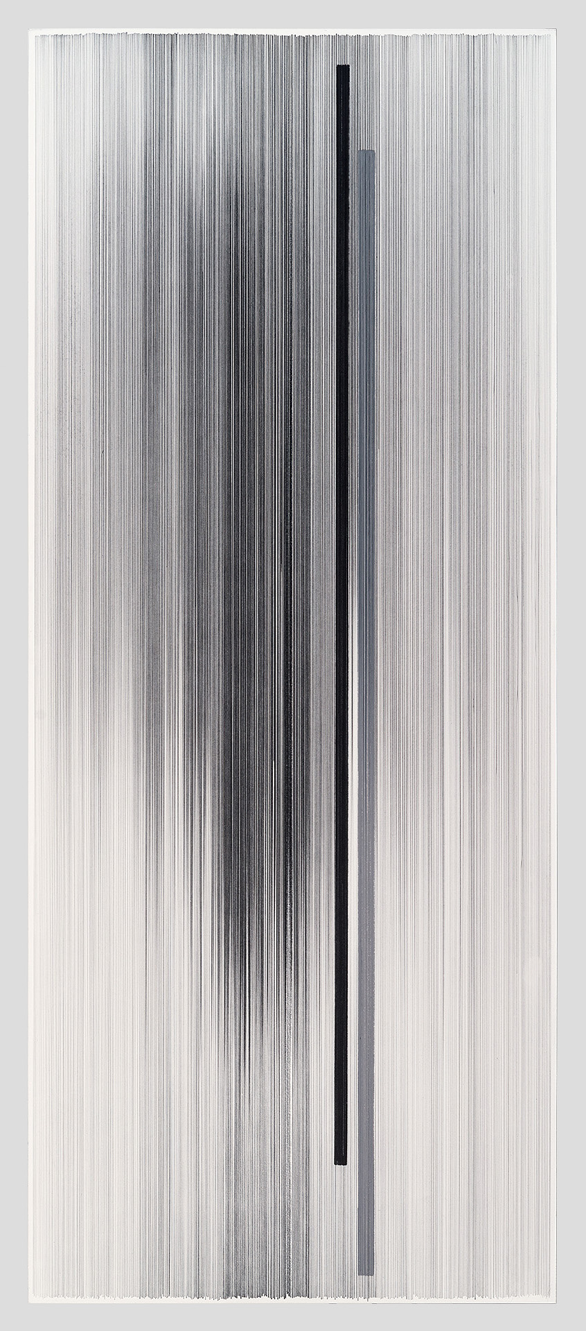 notations 02 2014 graphite & colored pencil on mat board 58 by 24 inches