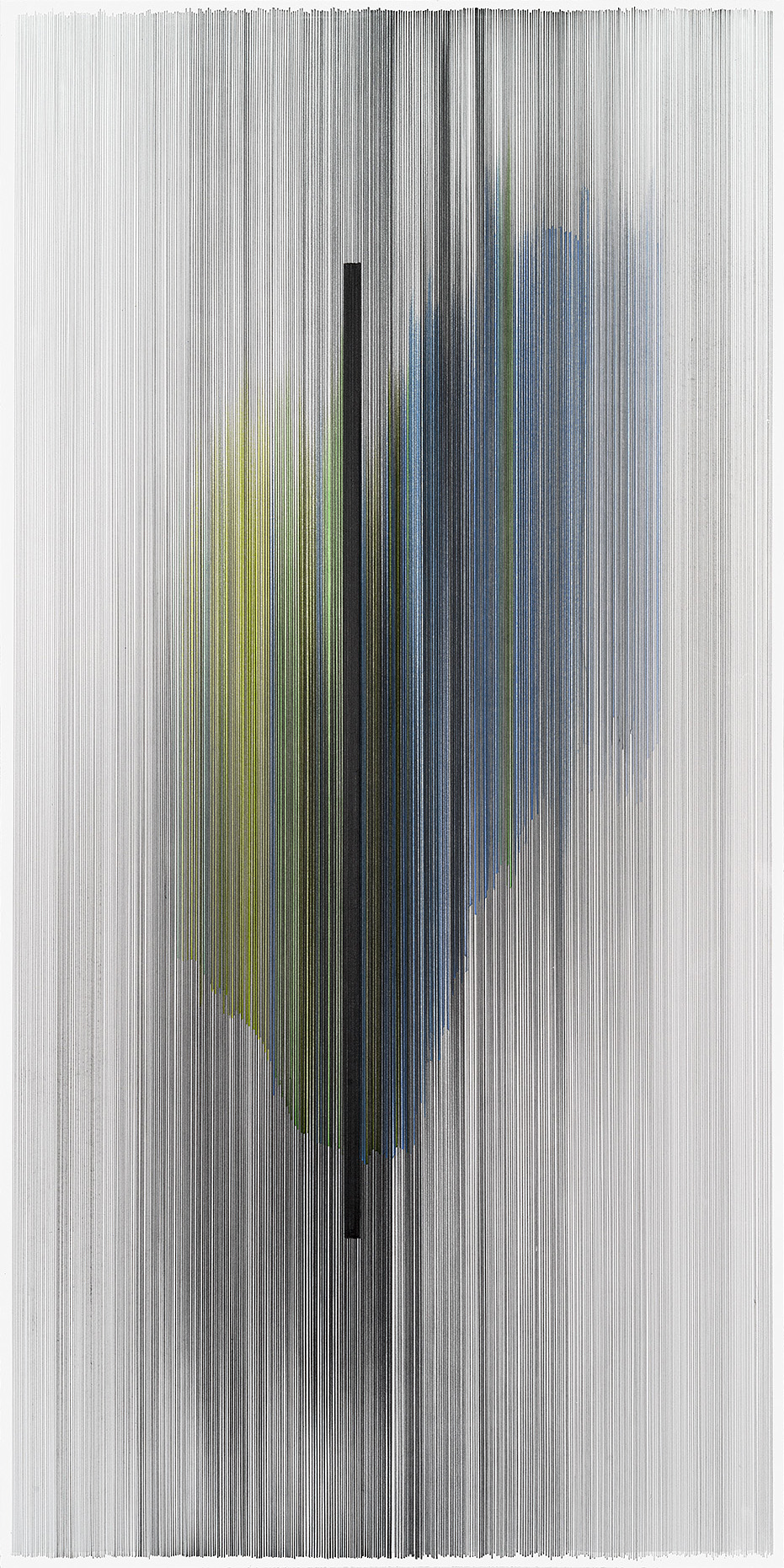 notations 06 2014 graphite & colored pencil on mat board 20 by 40 inches