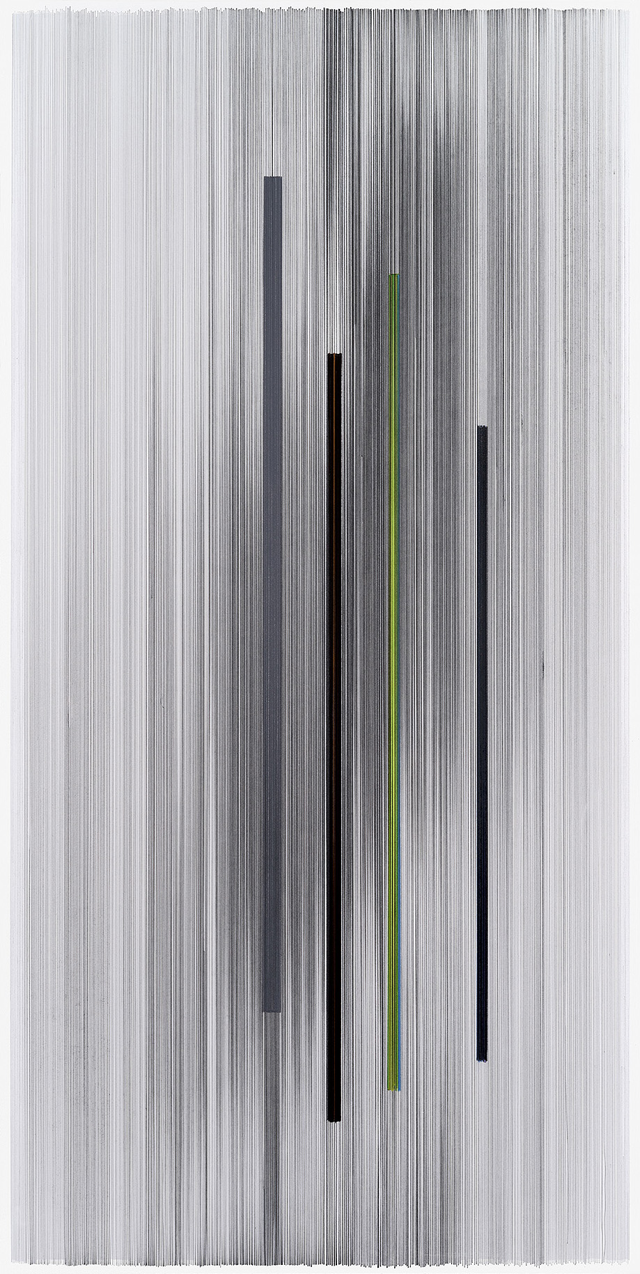 notations 07 2014 graphite & colored pencil on mat board 20 by 40 inches