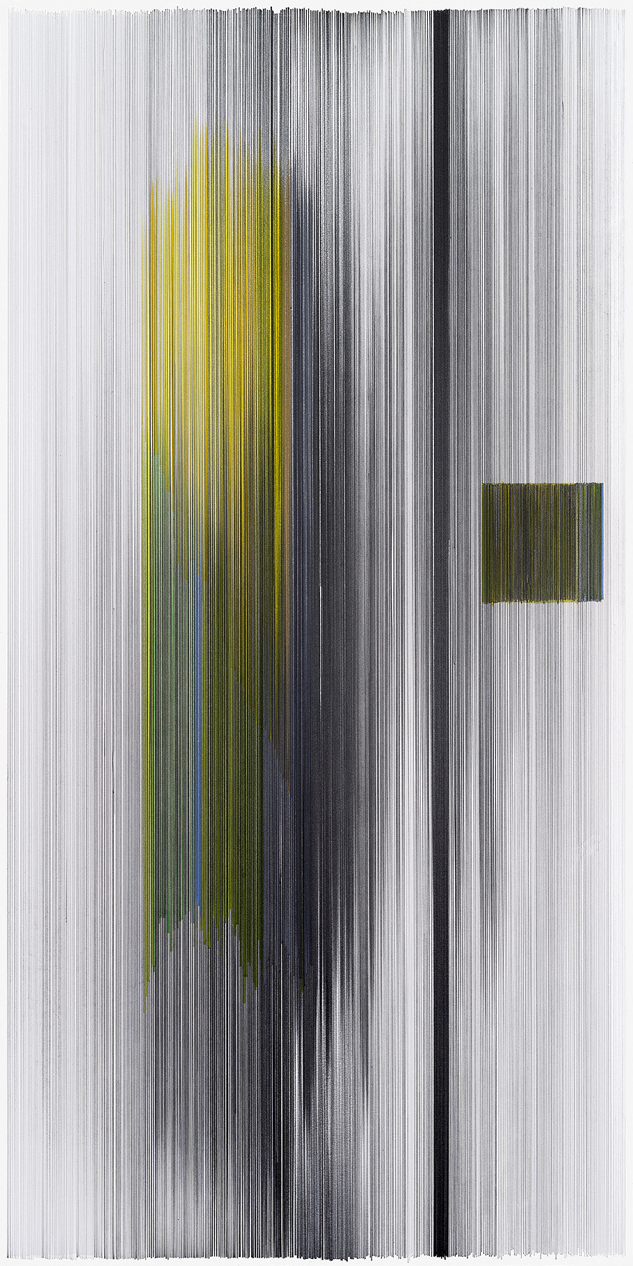    notations 08   2014 graphite and colored pencil on mat board 20 x 40 inches 