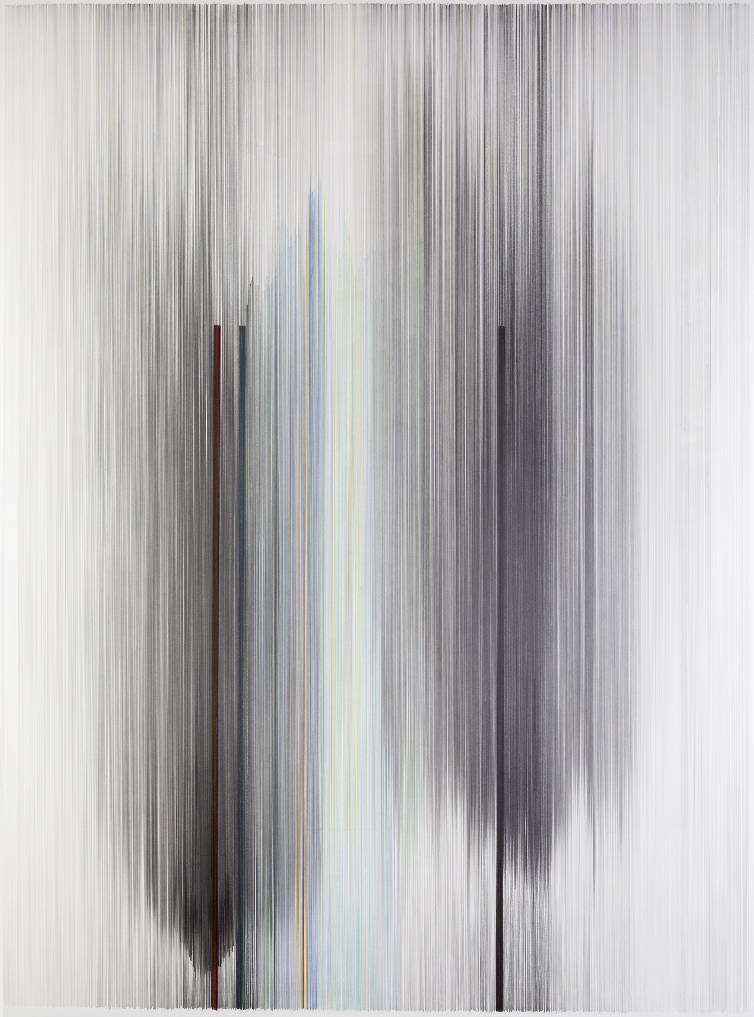 notations 11 2015 graphite & colored pencil on mat board 60 by 80 inches private collection