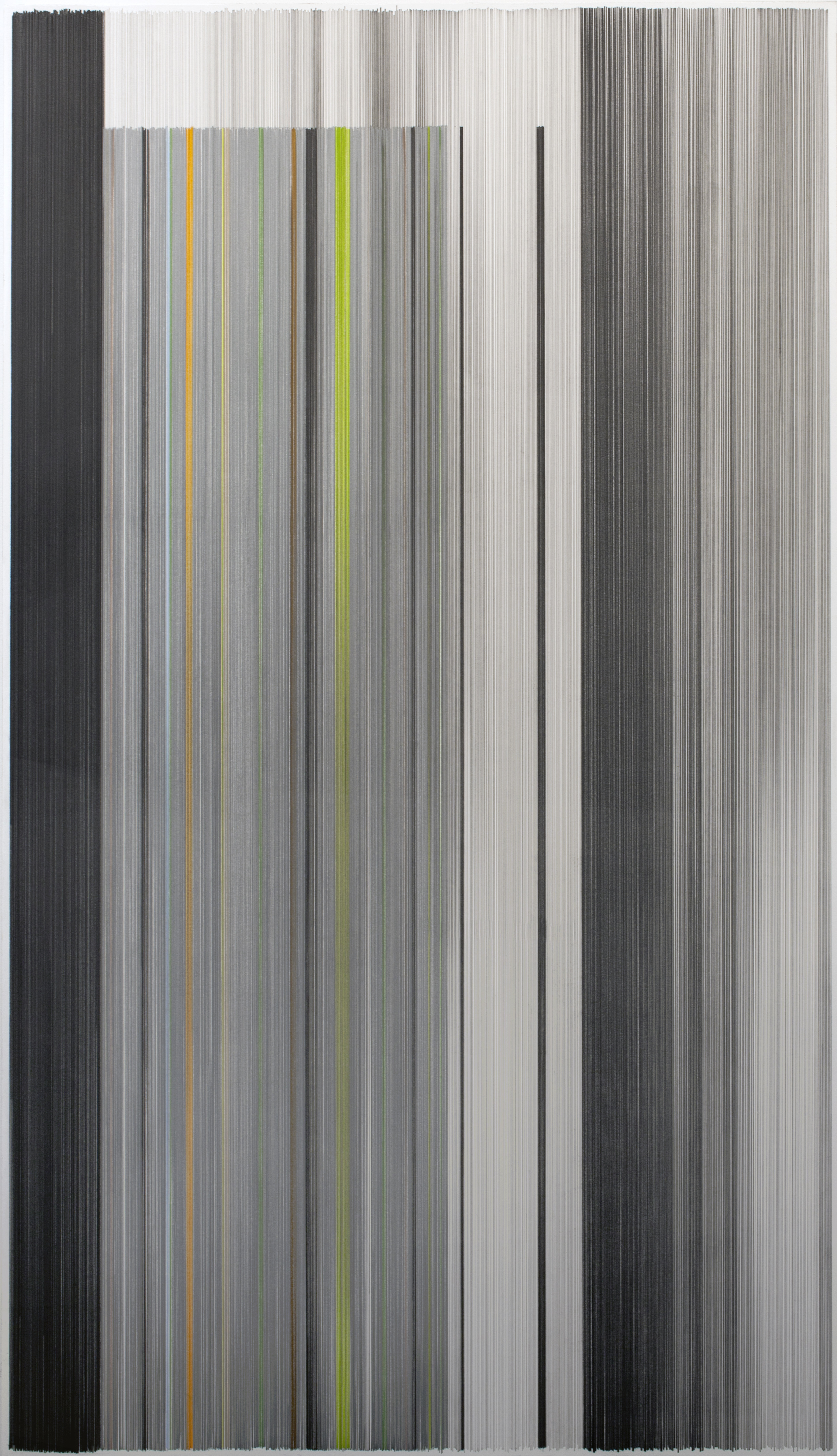    unfold 13   2016 graphite and colored pencil on mat board 59 x 34 inches 