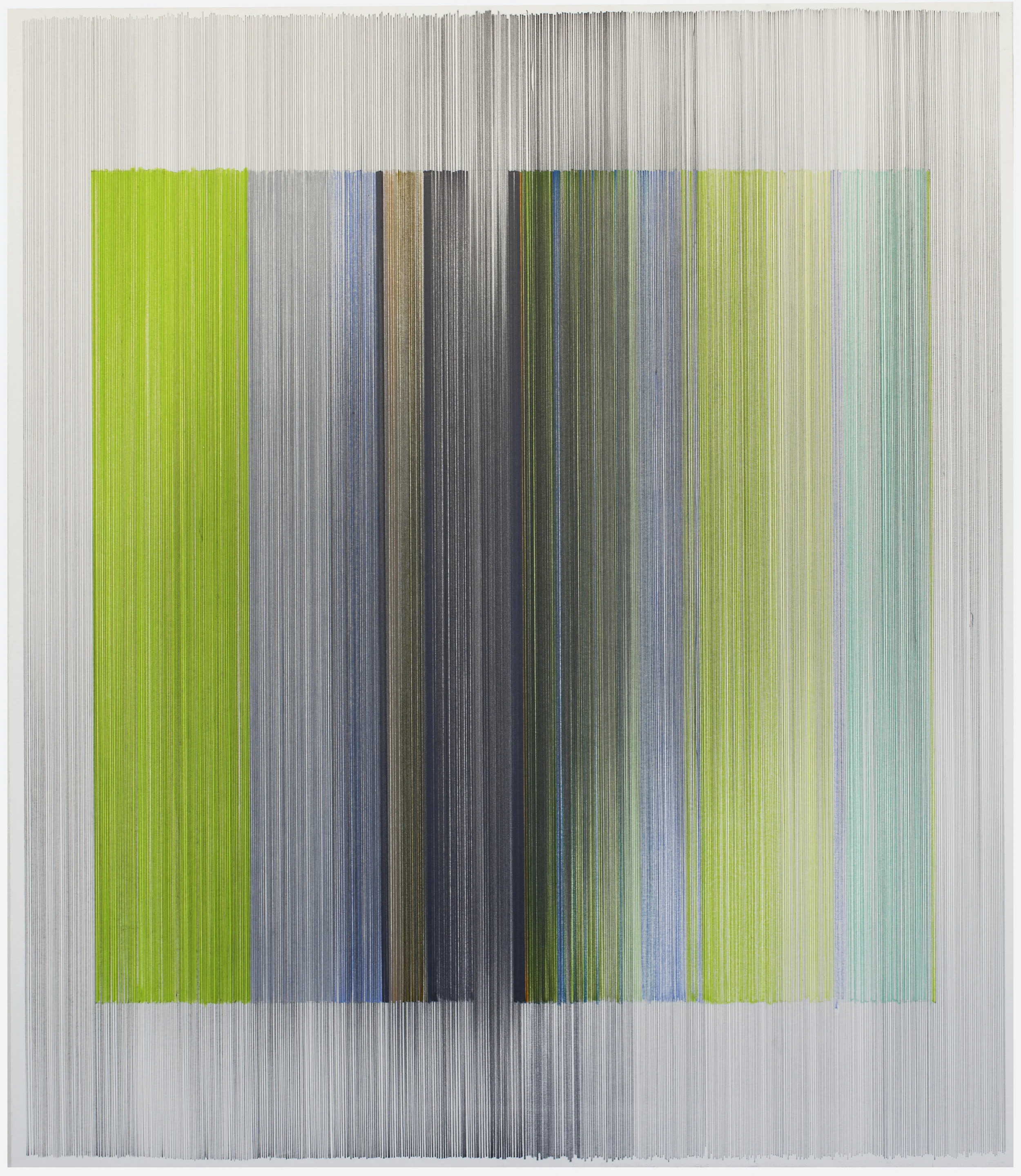 unfold 06 2016 graphite & colored pencil on mat board 24 by 28 inches