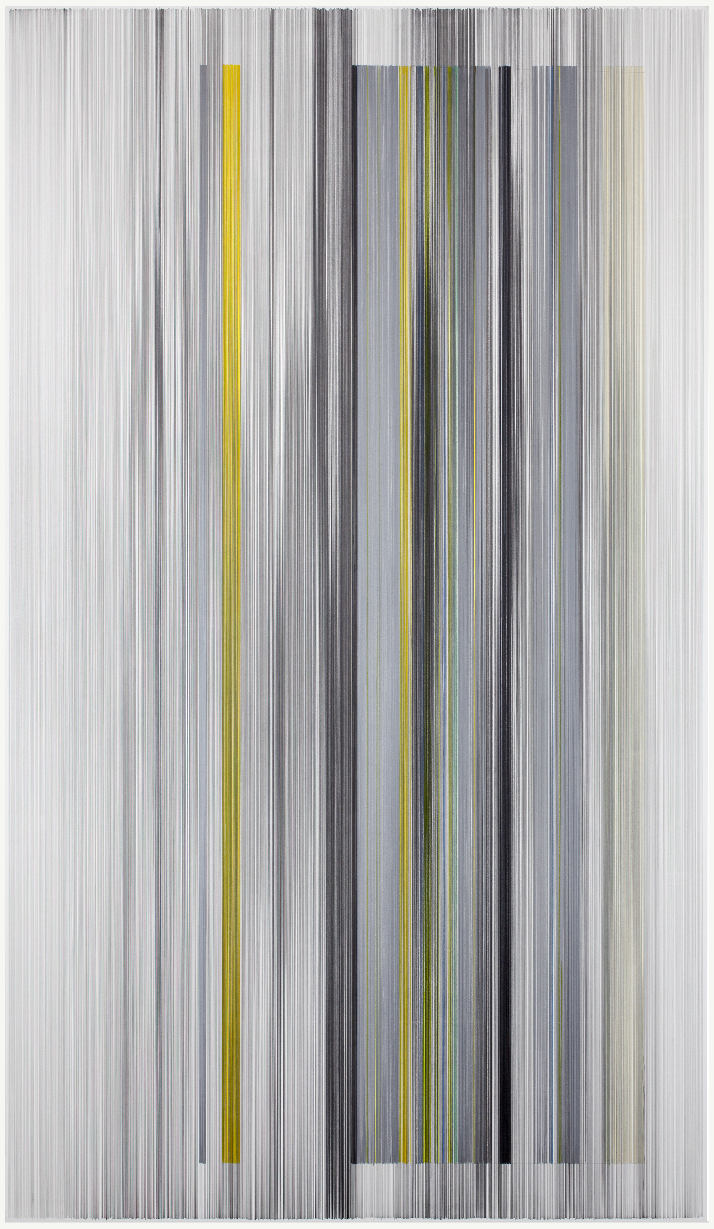 unfold 22 2016 graphite & colored pencil on mat board 59 by 102 inches