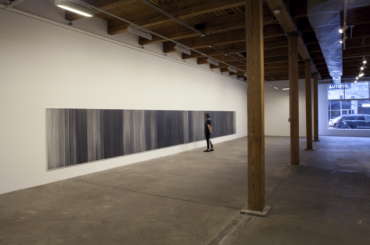 drawn below 2015 graphite on mat board 31.5 feet by 59 inches