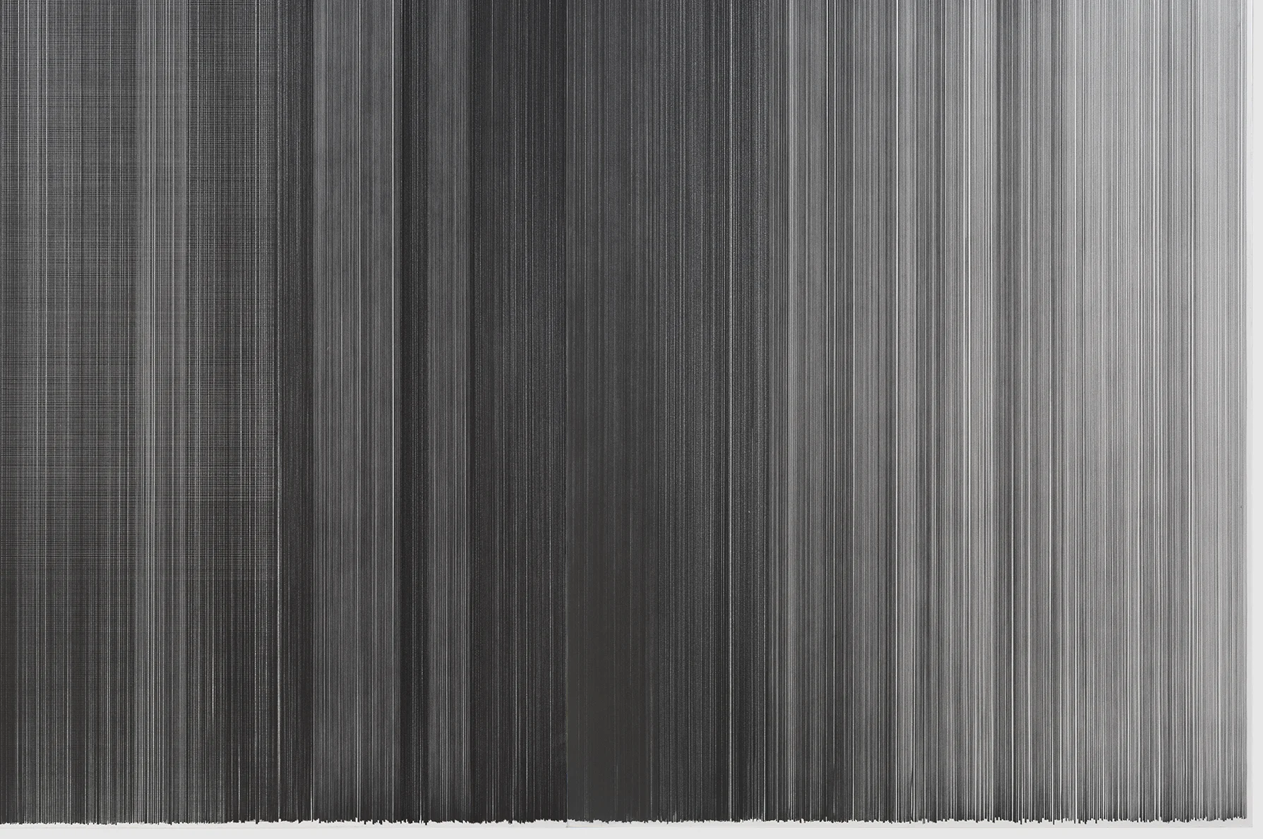 drawn below (detajl) 2015 graphite on mat board 31.5 feet by 59 inches