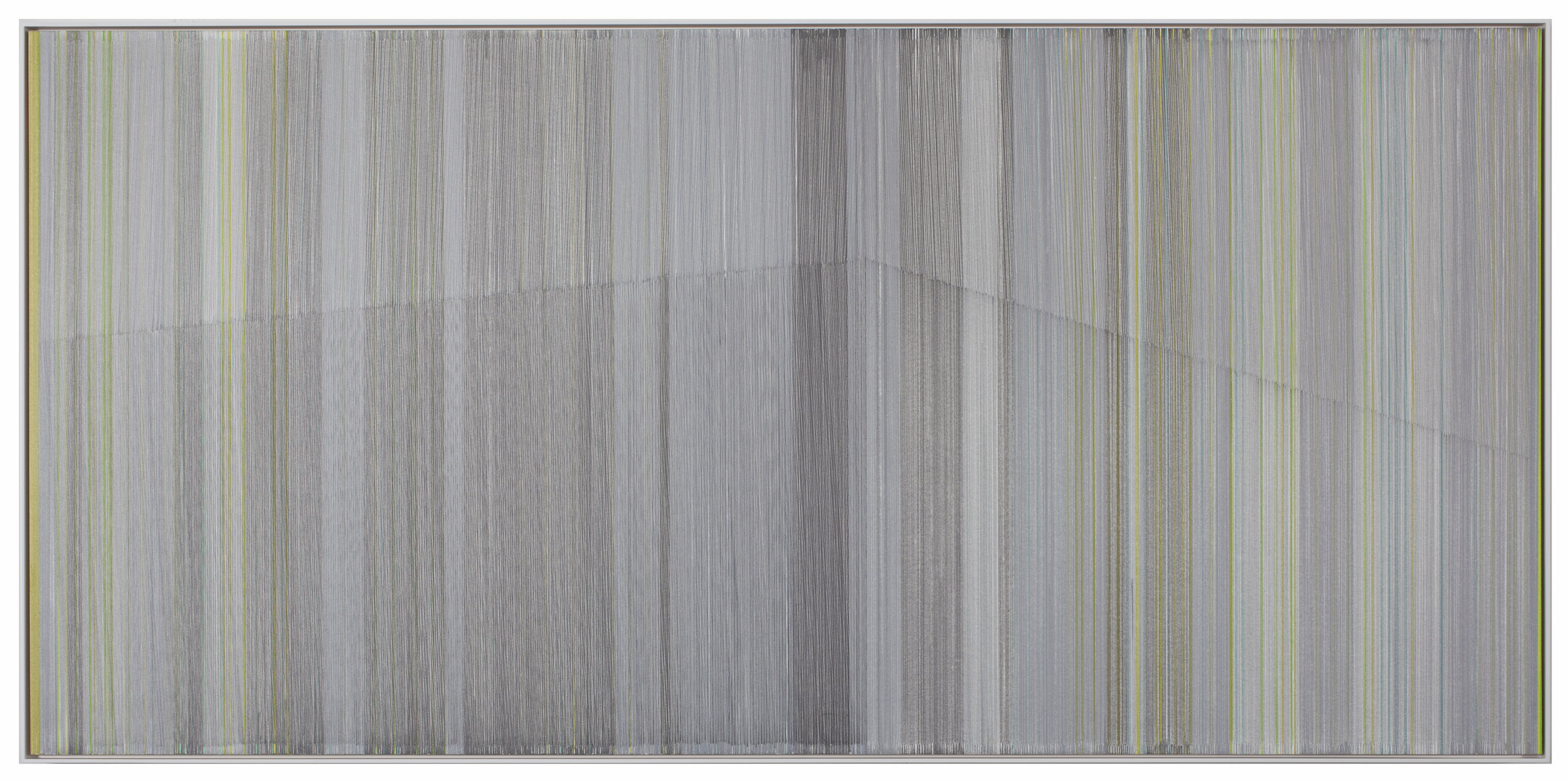    so quiet   2016 graphite and colored pencil on mat board 24 x 40 inches 
