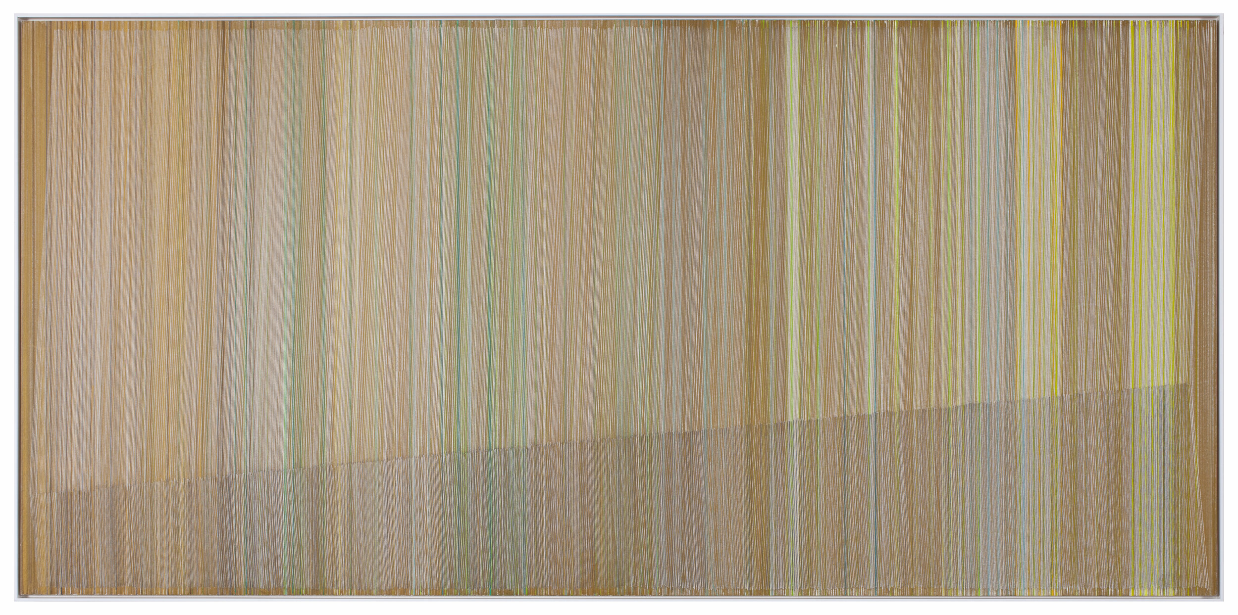    soil line   2016 graphite and colored pencil on mat board 24 x 40 inches 