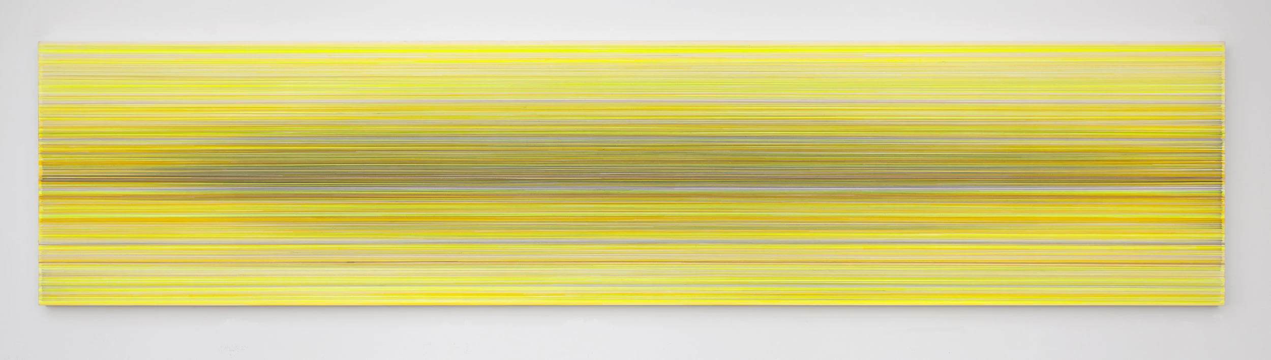 longing 2017 graphite and colored pencil on mat board 90 by 20 inches