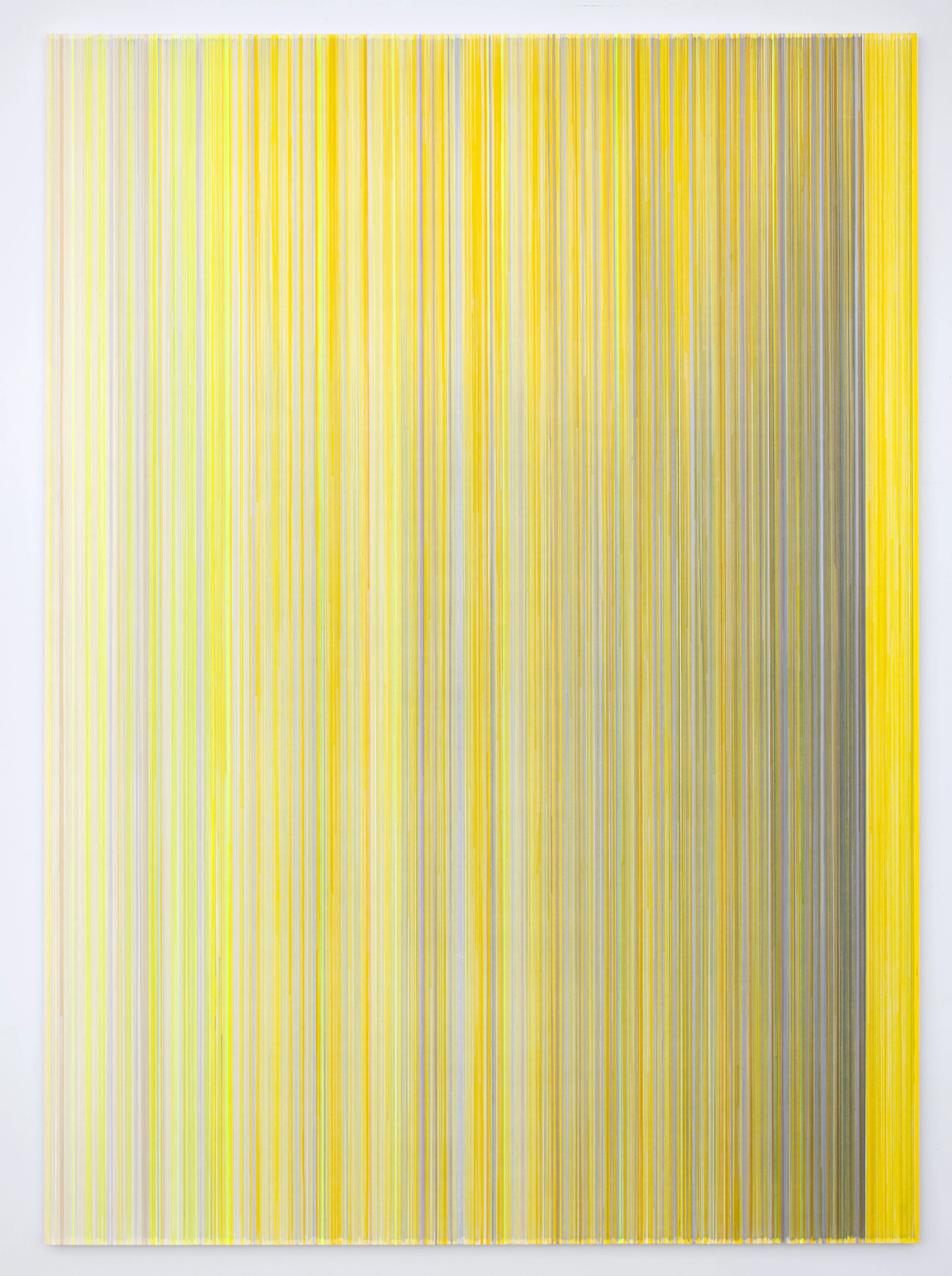 sound I saw 2018 graphite and colored pencil on mat board 70 by 50 inches title from Teju Cole’s poem Brienzersee, published in Blind Spot , page 120