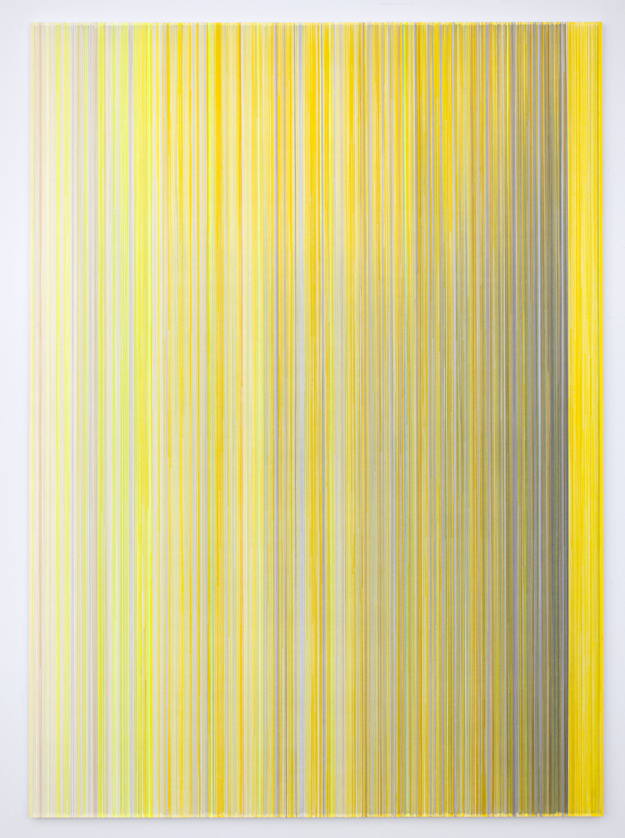    sound I saw   2018 graphite and colored pencil on mat board 70 x 50 inches title from Teju Cole’s poem  Brienzersee,  published in  Blind Spot , page 120 