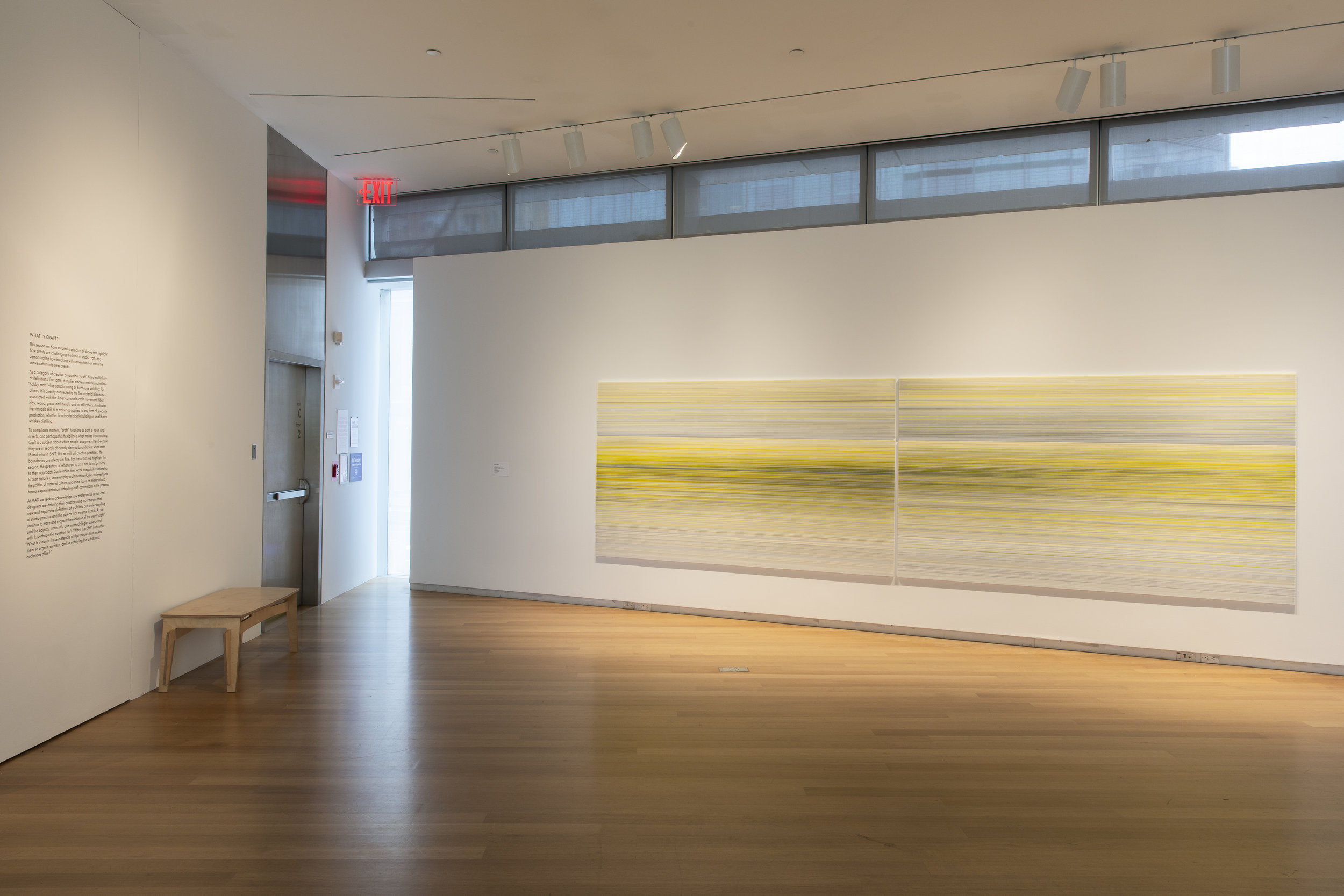    the walking eye   - installation view 2018 graphite and colored pencil on mat board 5 x 17 feet (four panels) photograph by Jenna Bascom, courtesy the Museum of Arts and Design 
