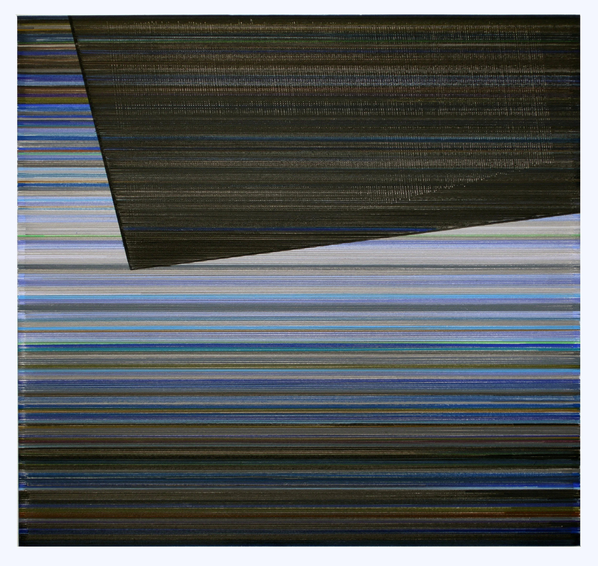 something clear 01 2019 graphite and colored pencil on mat board 18 by 19 inches