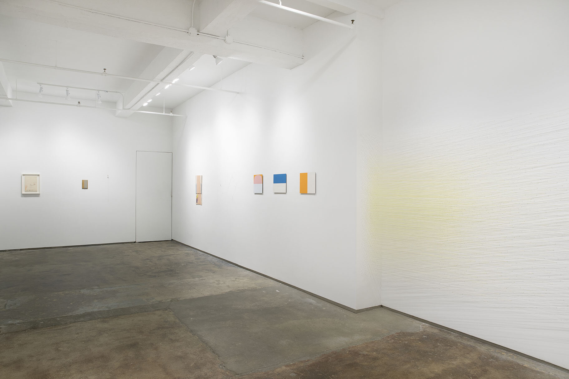   installation view   also pictured: work by Richard Tuttle, Beto De Volder and Cy Twombly  