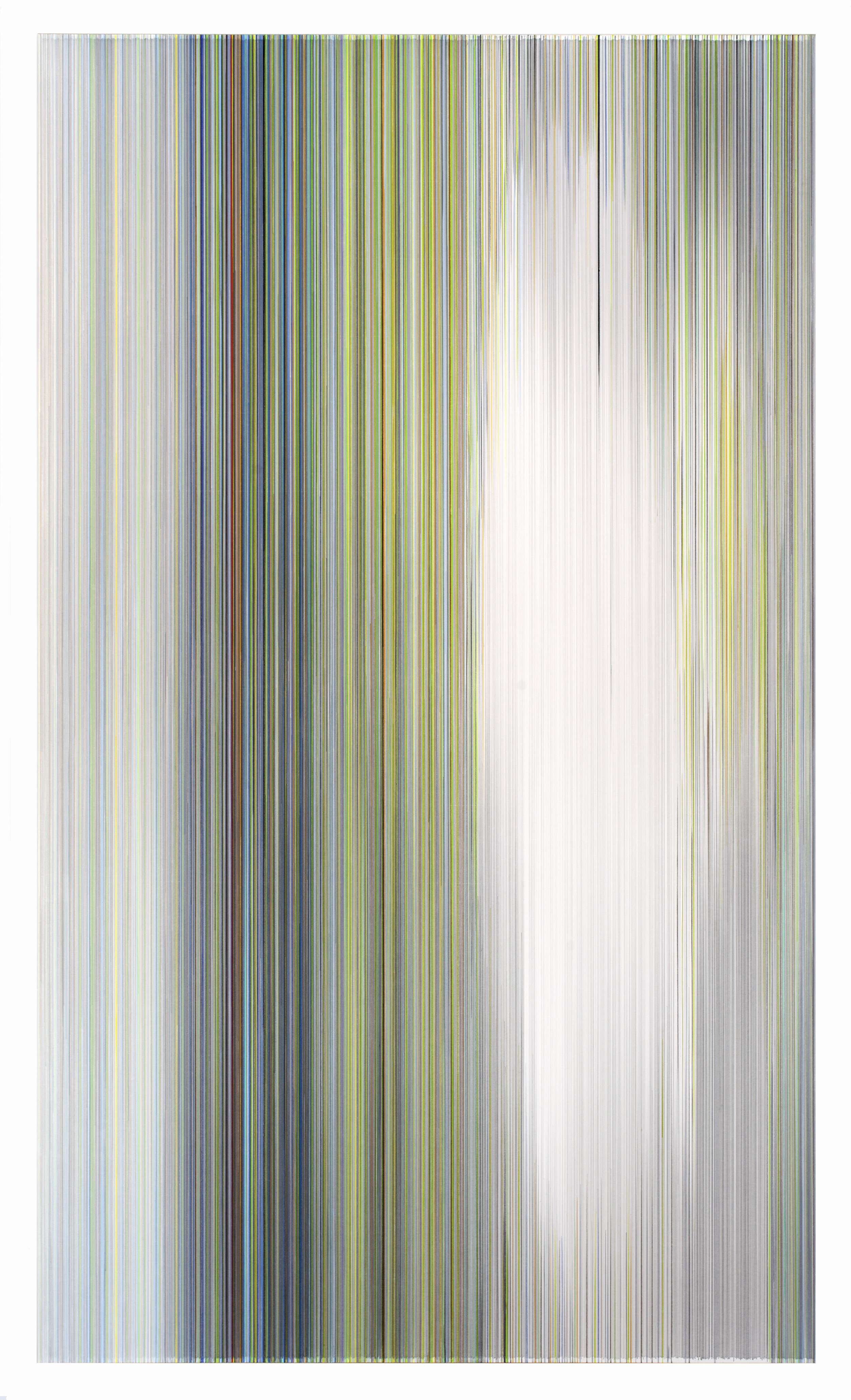    apparition eclipse   2021 graphite and colored pencil on mat board 104 by 59 inches 