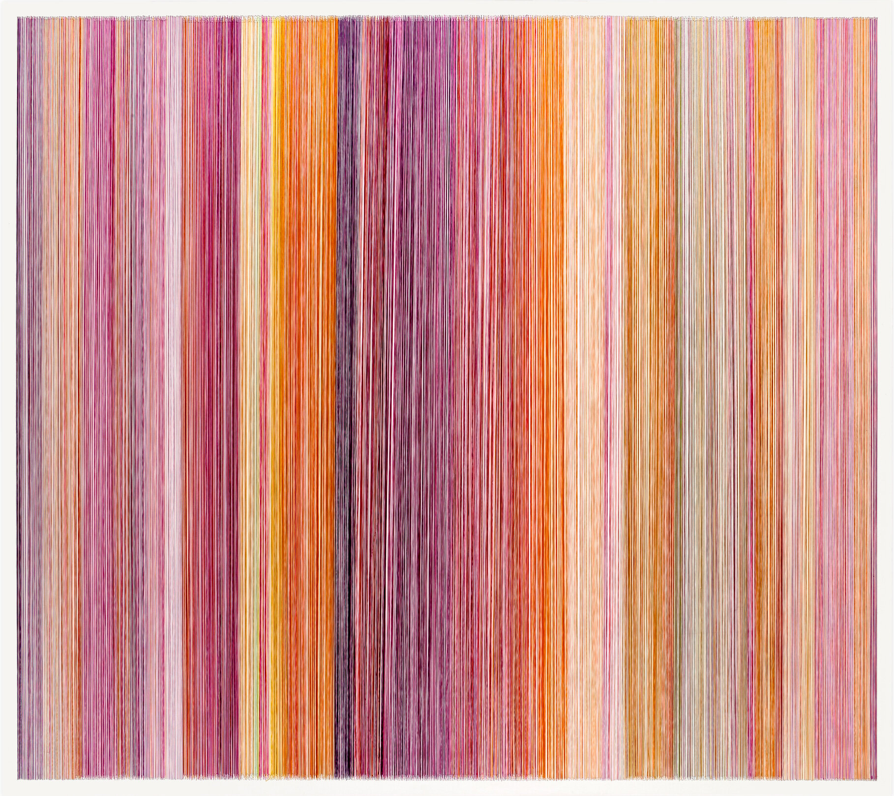    thread drawing 06   2011 rayon thread 51 by 58 inches private collection, Kansas City, MO 