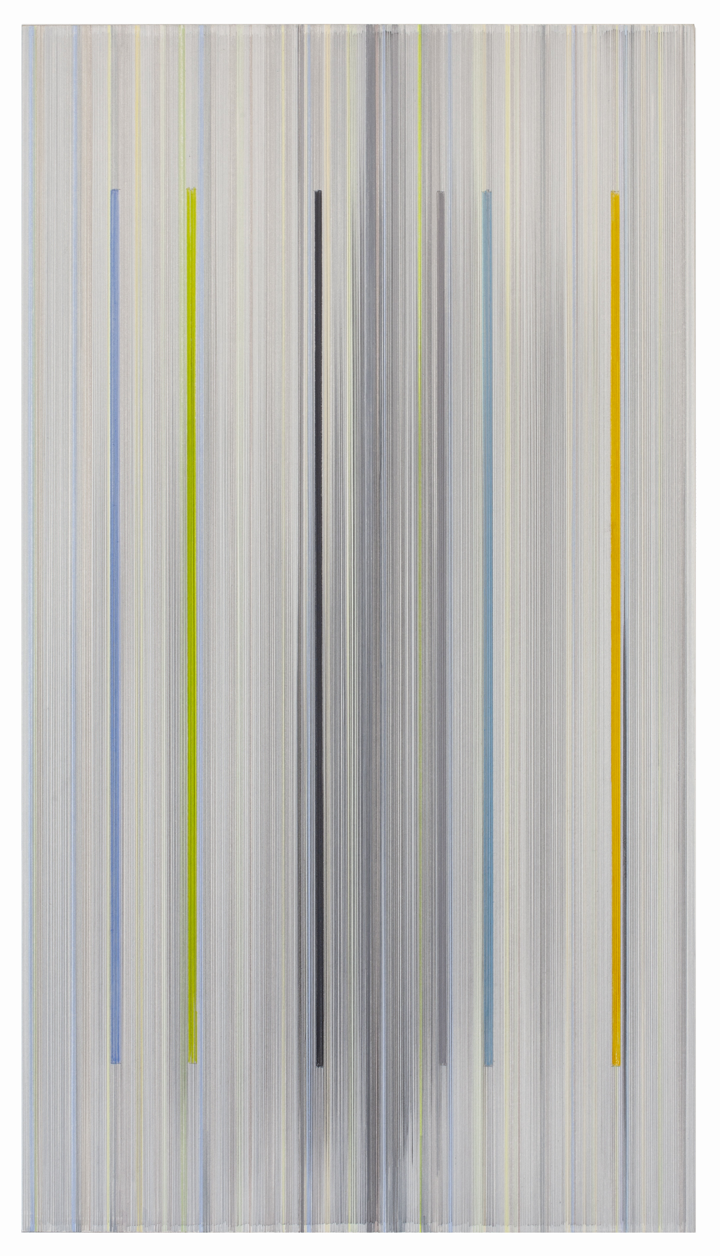    in the white darkness   2019 graphite and colored pencil on mat board 36 x 20 inches title from Peter Wheelwright’s  As It Is On Earth , Fomite, 2012, page 177 