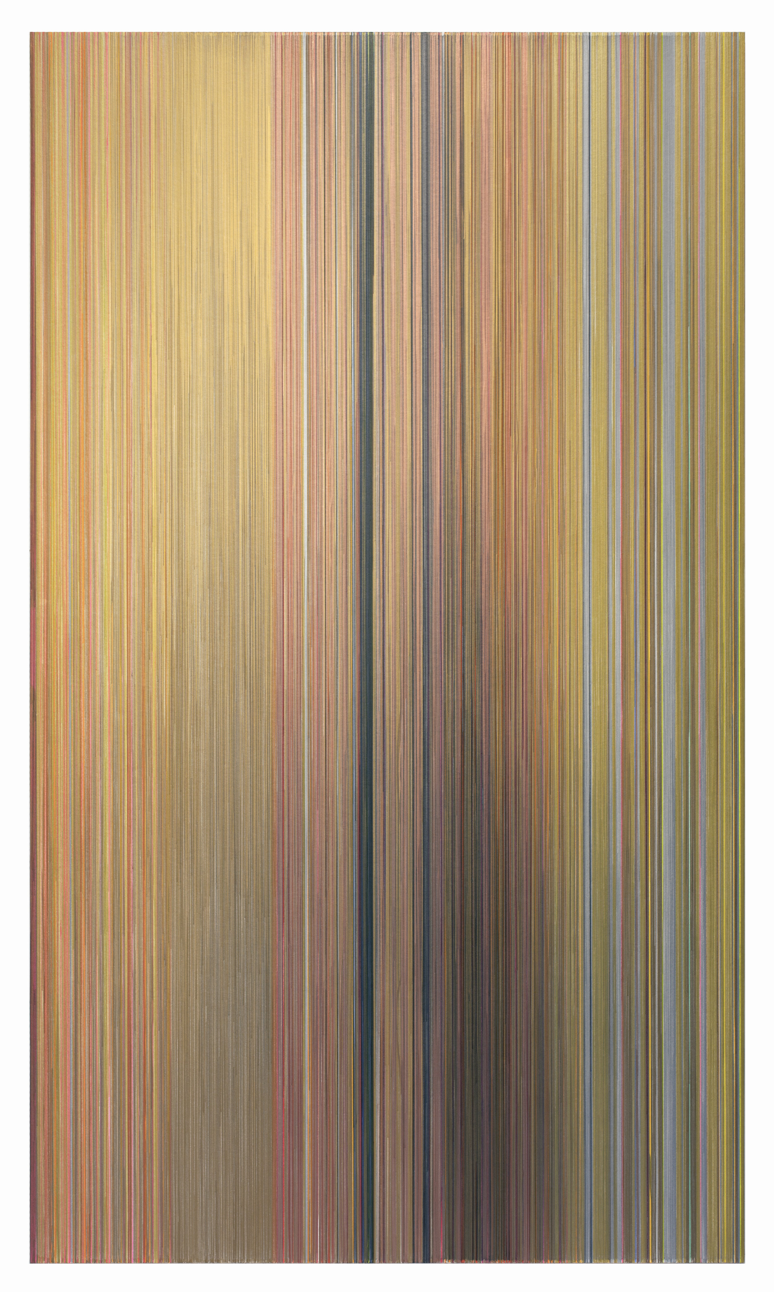    as though air could turn to honey   2017 graphite and colored pencil on mat board 59 by 102 inches title from page 290 of Wanderlust: A History of Walking by Rebecca Solnit (2001) Penguin Books   
