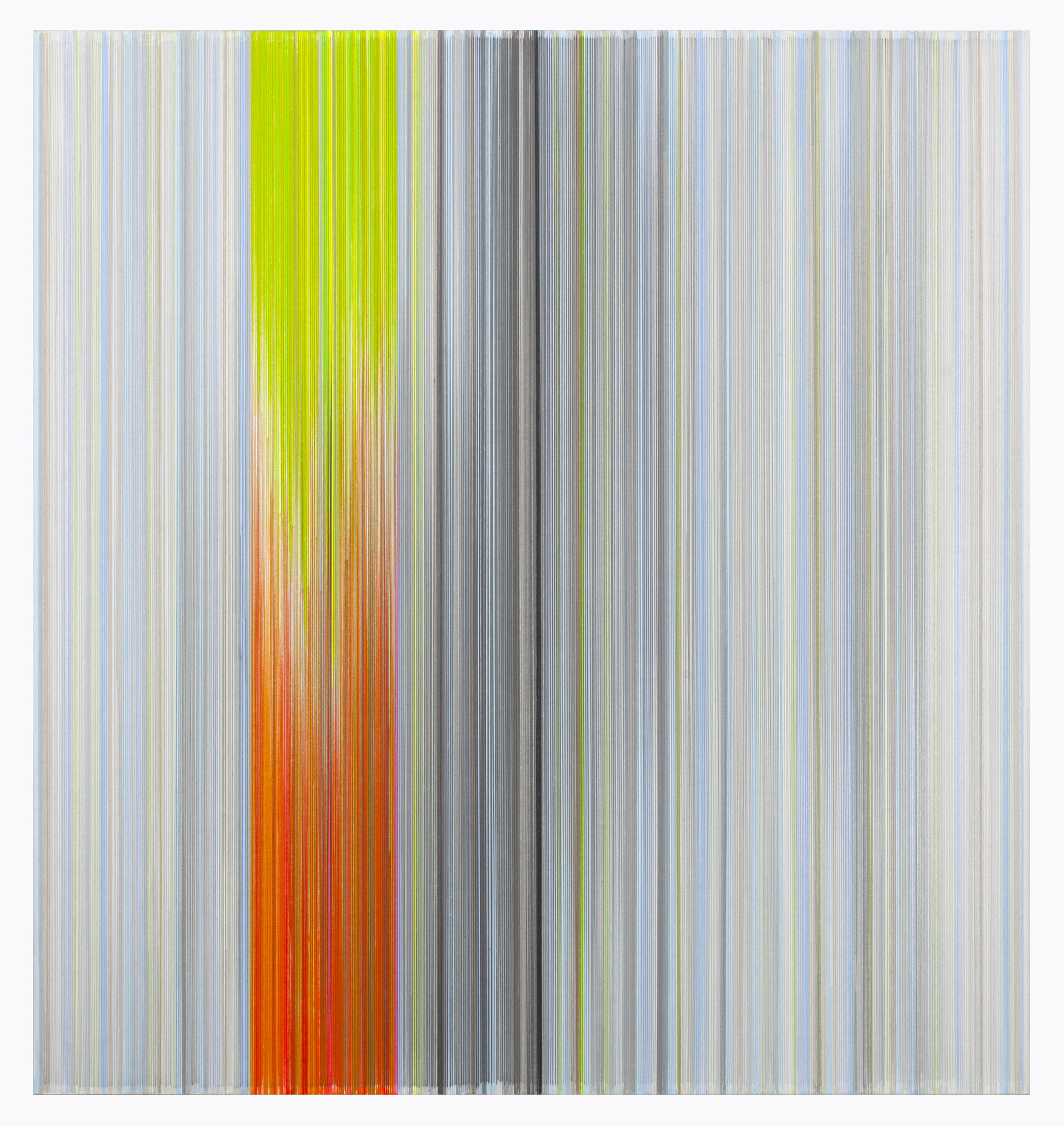    flash: opposites   2020 graphite and colored pencil on mat board 30 x 28 inches 