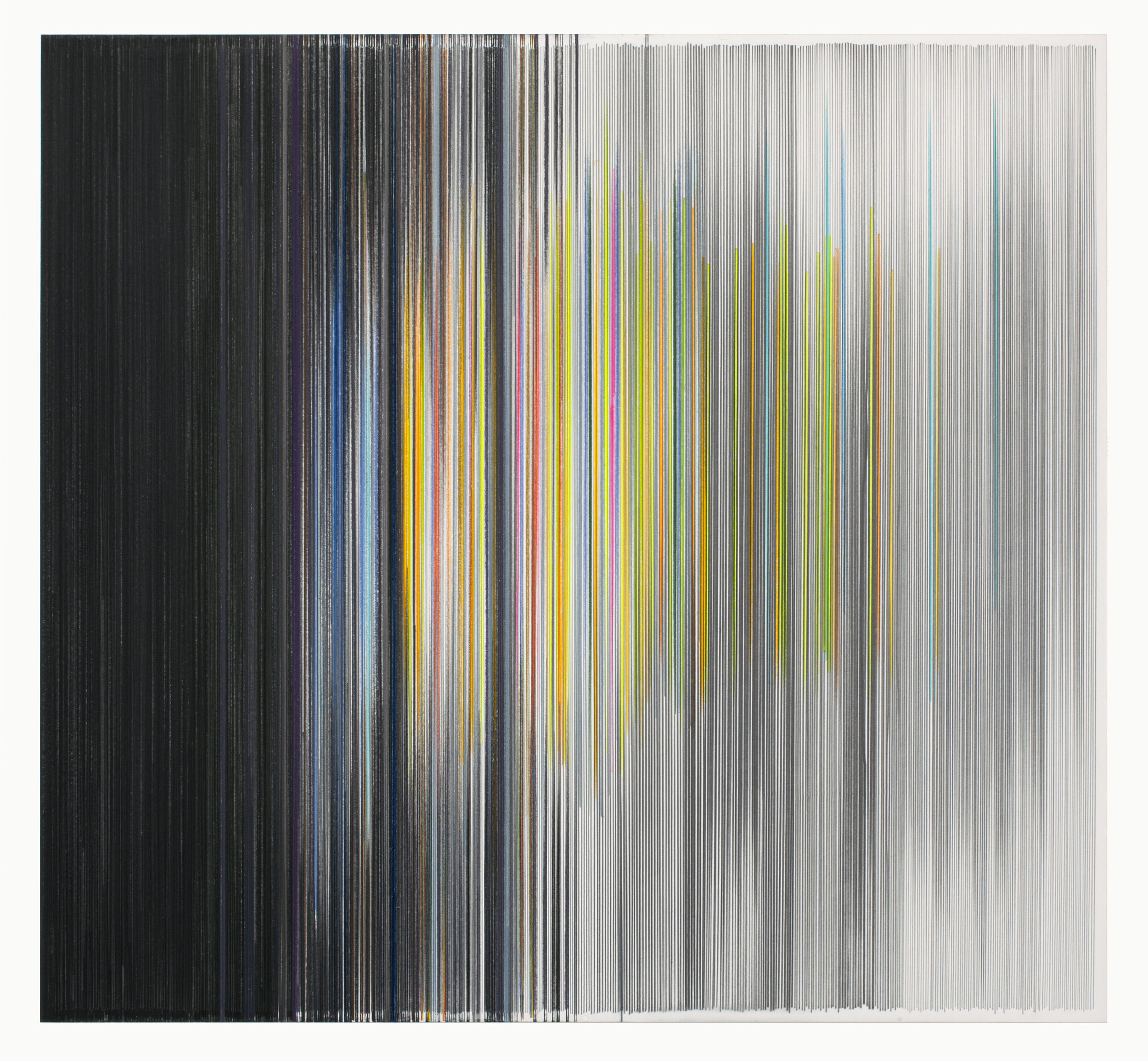    flash: moon   2021 graphite and colored pencil on mat board 24 by 26 inches included in   Everyday   at Haw Contemporary June 18 - August 6, 2021 