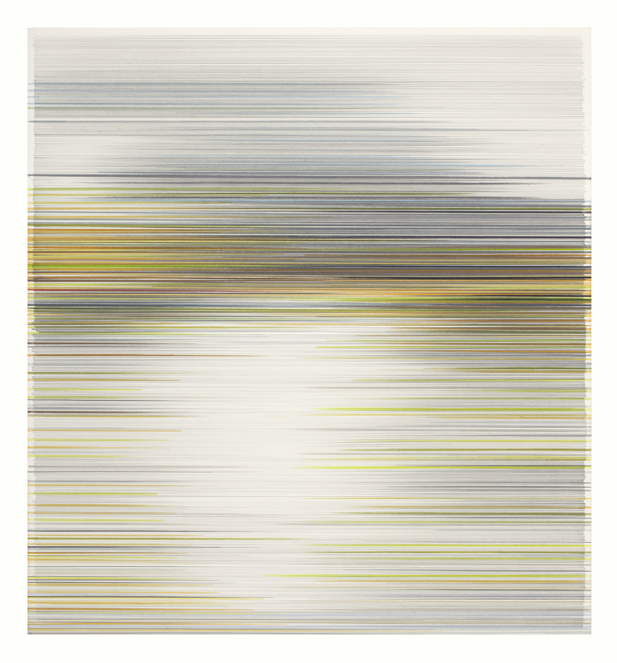    flash: blur   2021 graphite and colored pencil on mat board 26 by 24 inches included in   Everyday   at Haw Contemporary June 18 - August 6, 2021 