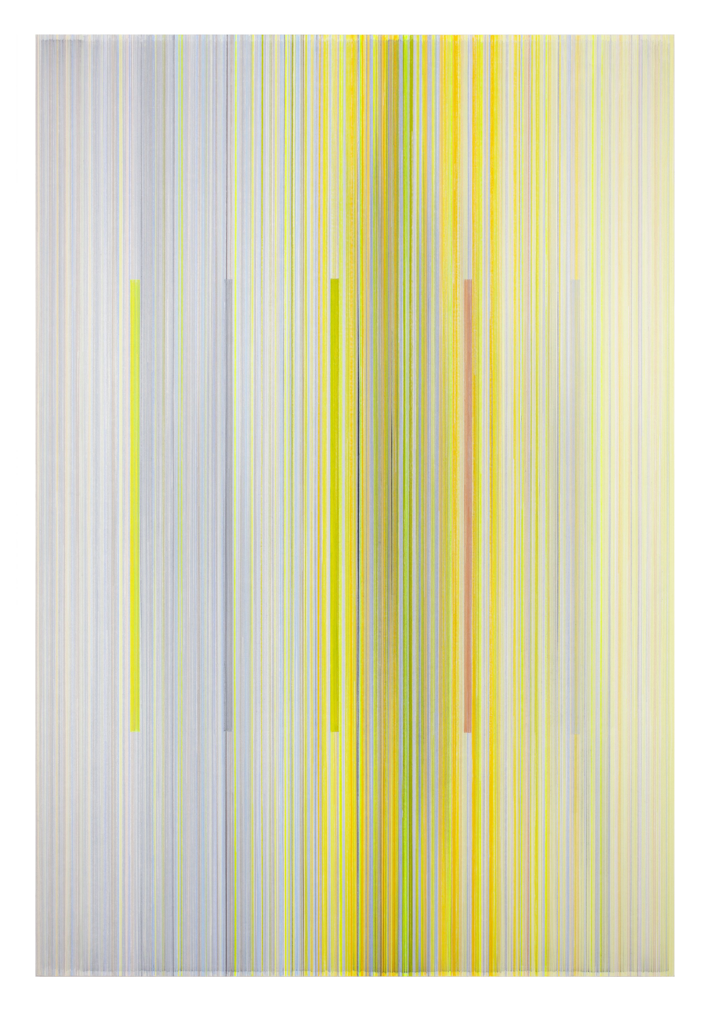    sunlit   2022 graphite and colored pencil on mat board 62 x 43 inches 