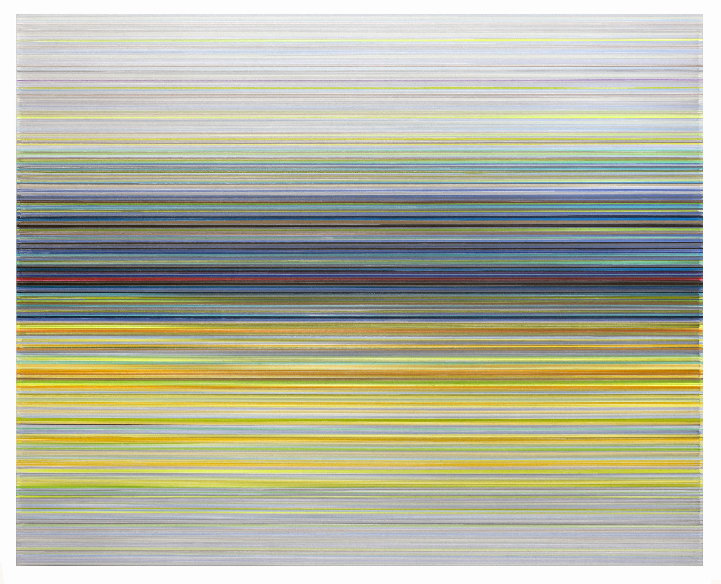    spectrum   2022 graphite and colored pencil on mat board 40 x 50 inches 