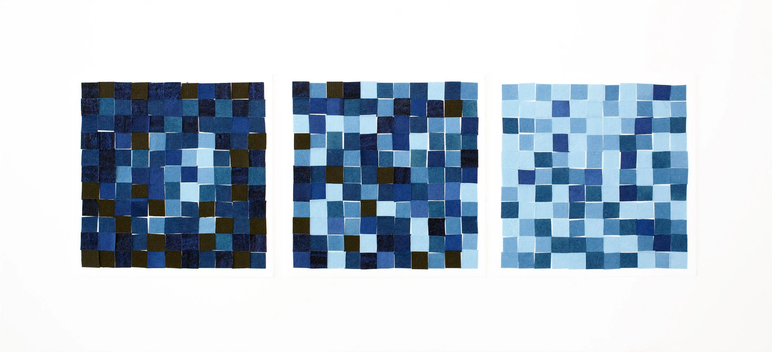    shifting thoughts 09   2026 dyed paper collage 10.5 × 23 inches 