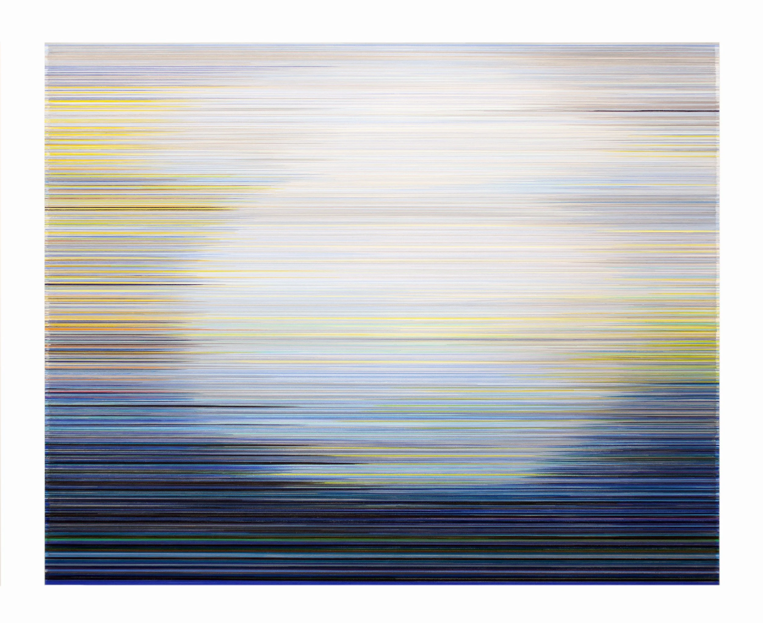    eventide   2026 graphite and colored pencil on mat board 40 × 50 inches 