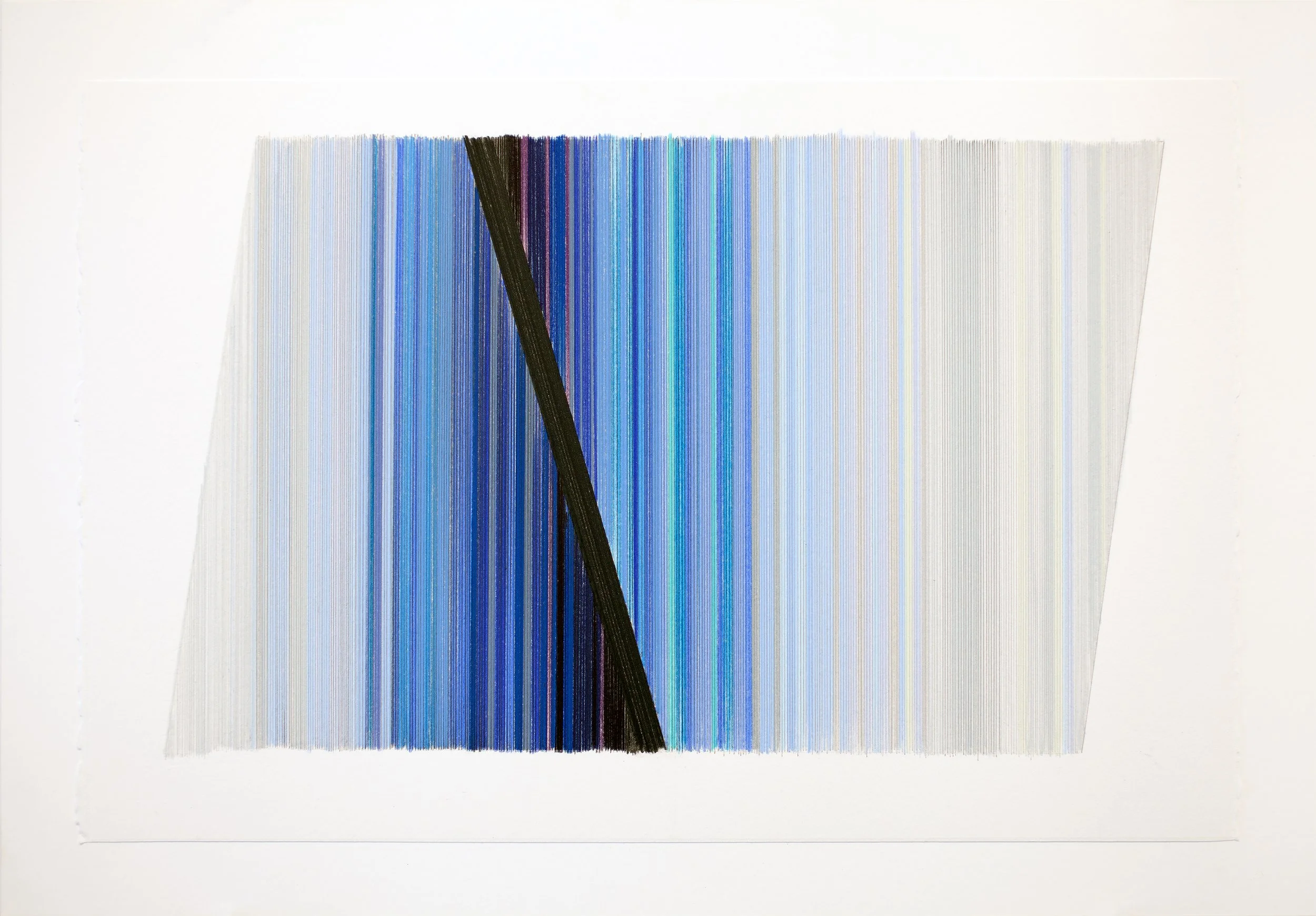    scale-slide 03   2026 graphite and colored pencil on paper 17.75 × 25.5 inches 