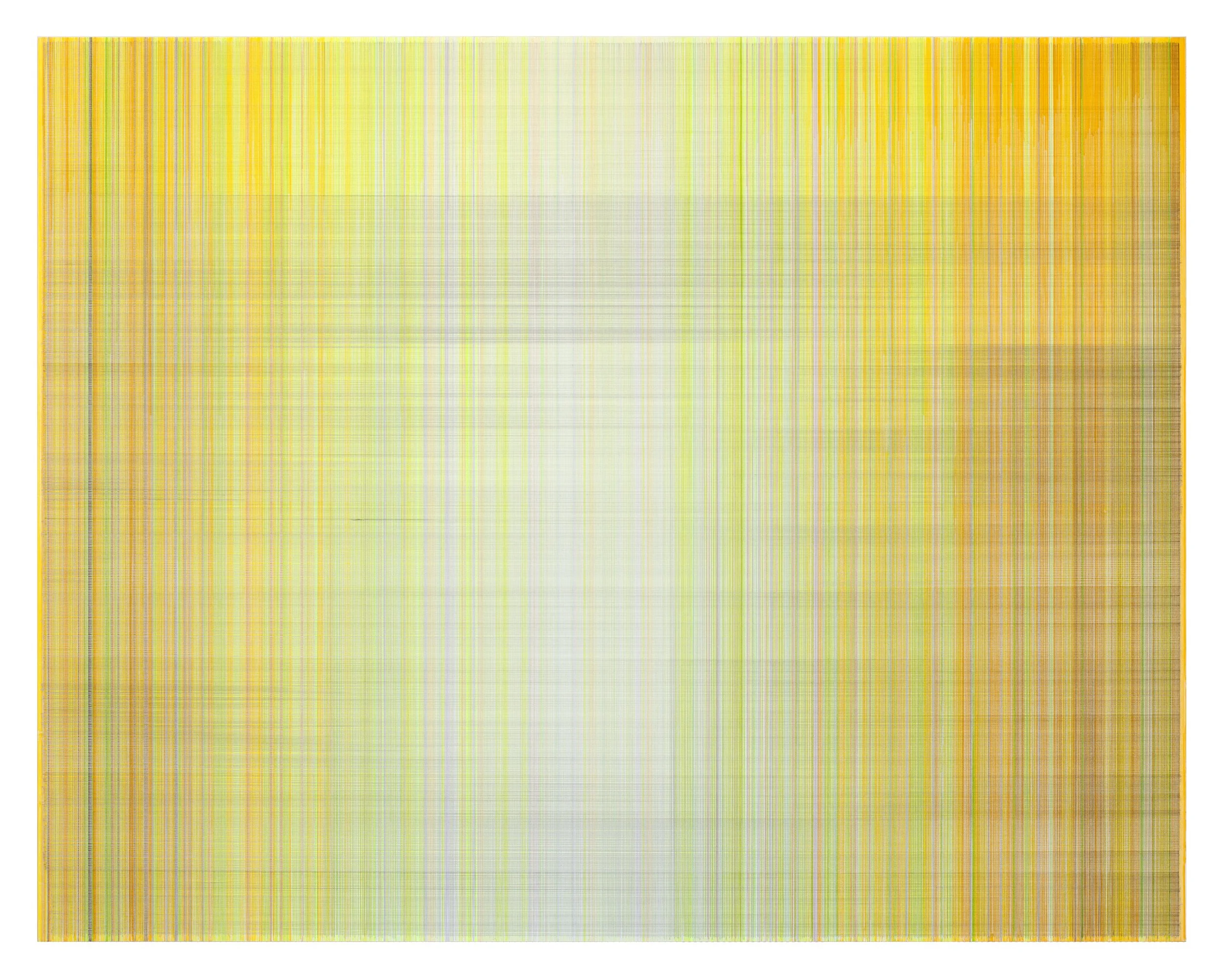    early linen   2026 graphite and colored pencil on mat board 40 × 50 inches photography by the artist 