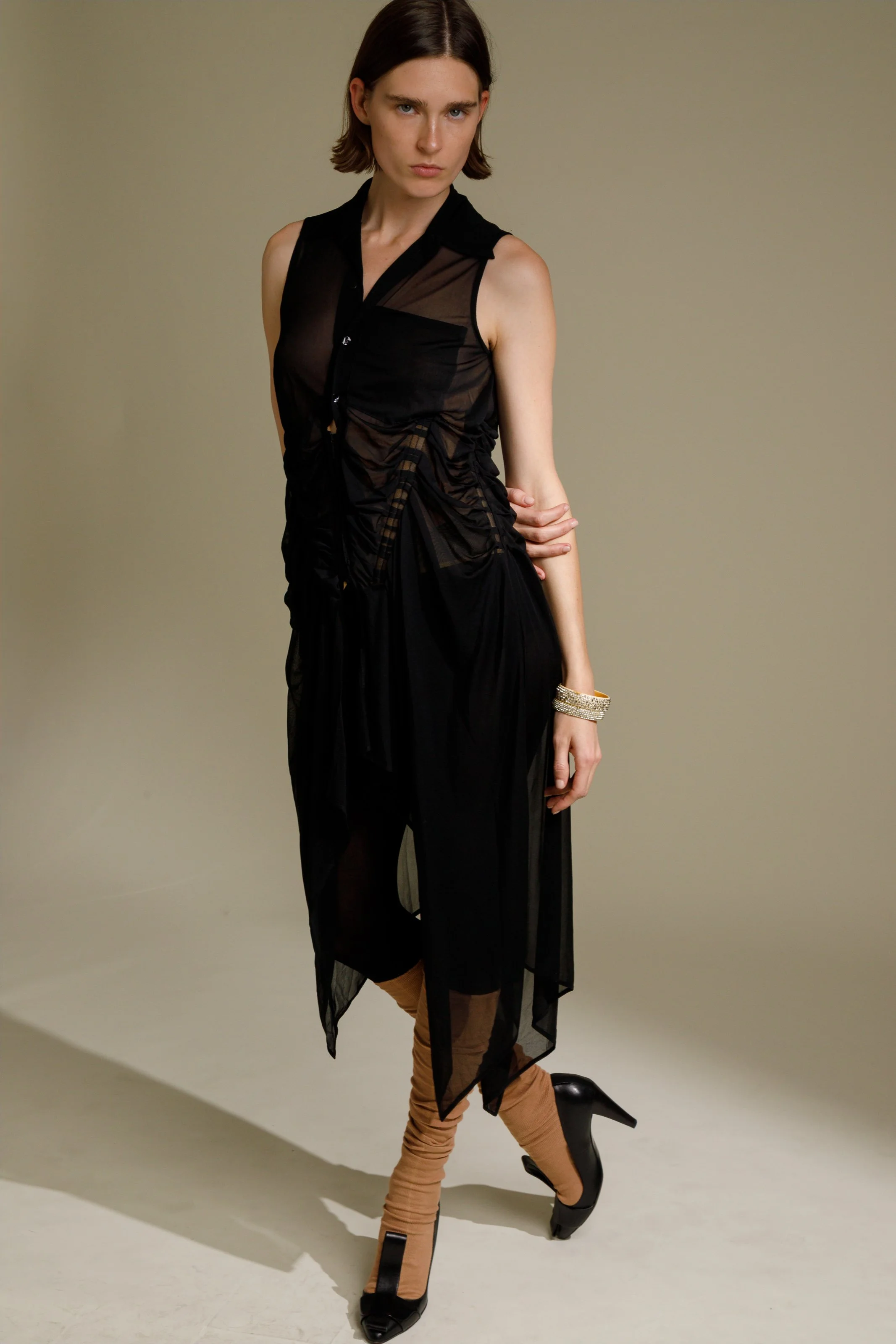 jean paul gaultier corset knit dress