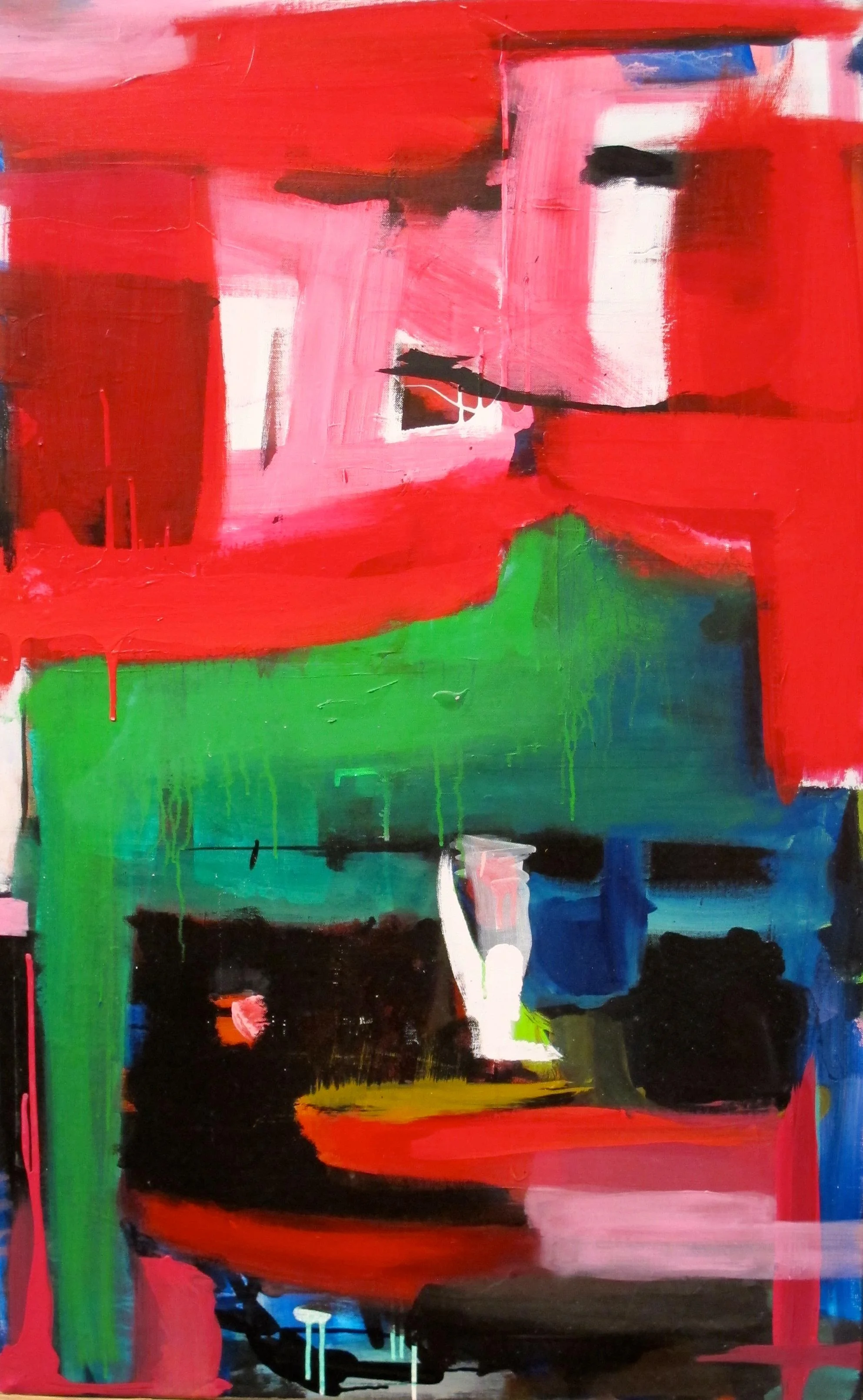 ."UNTITLED (COMPLIMENT) 30"X48" ACRYLIC 2012 -UNAVAILABLE