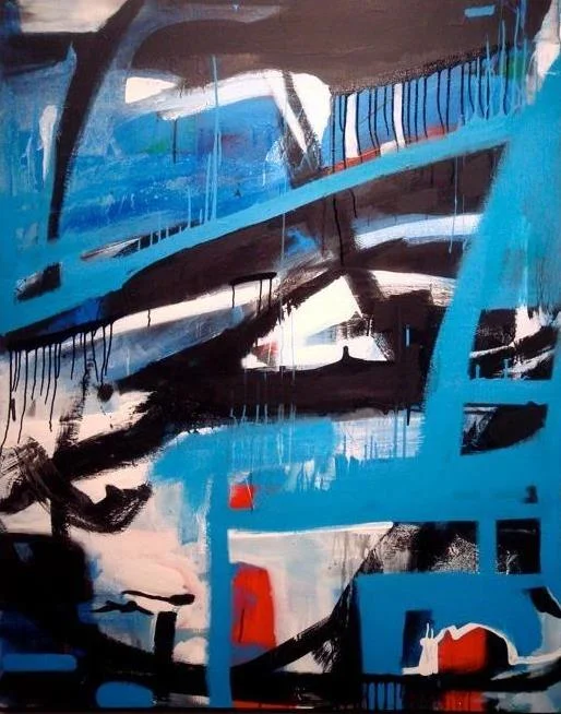 "Let Me In the Sound" 48"x60"x1.5 Acrylic on Canvas 2009