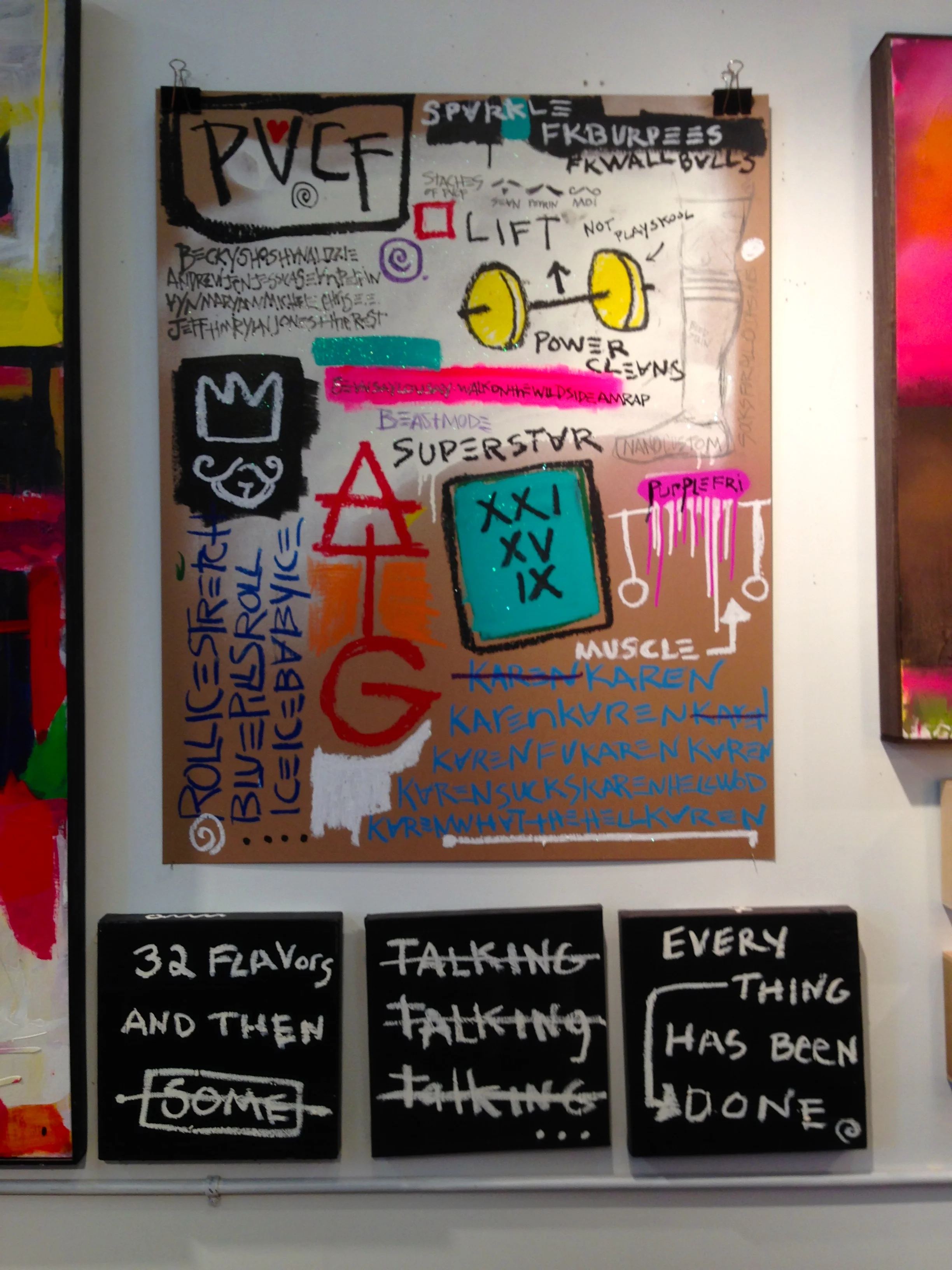 Studio wall view