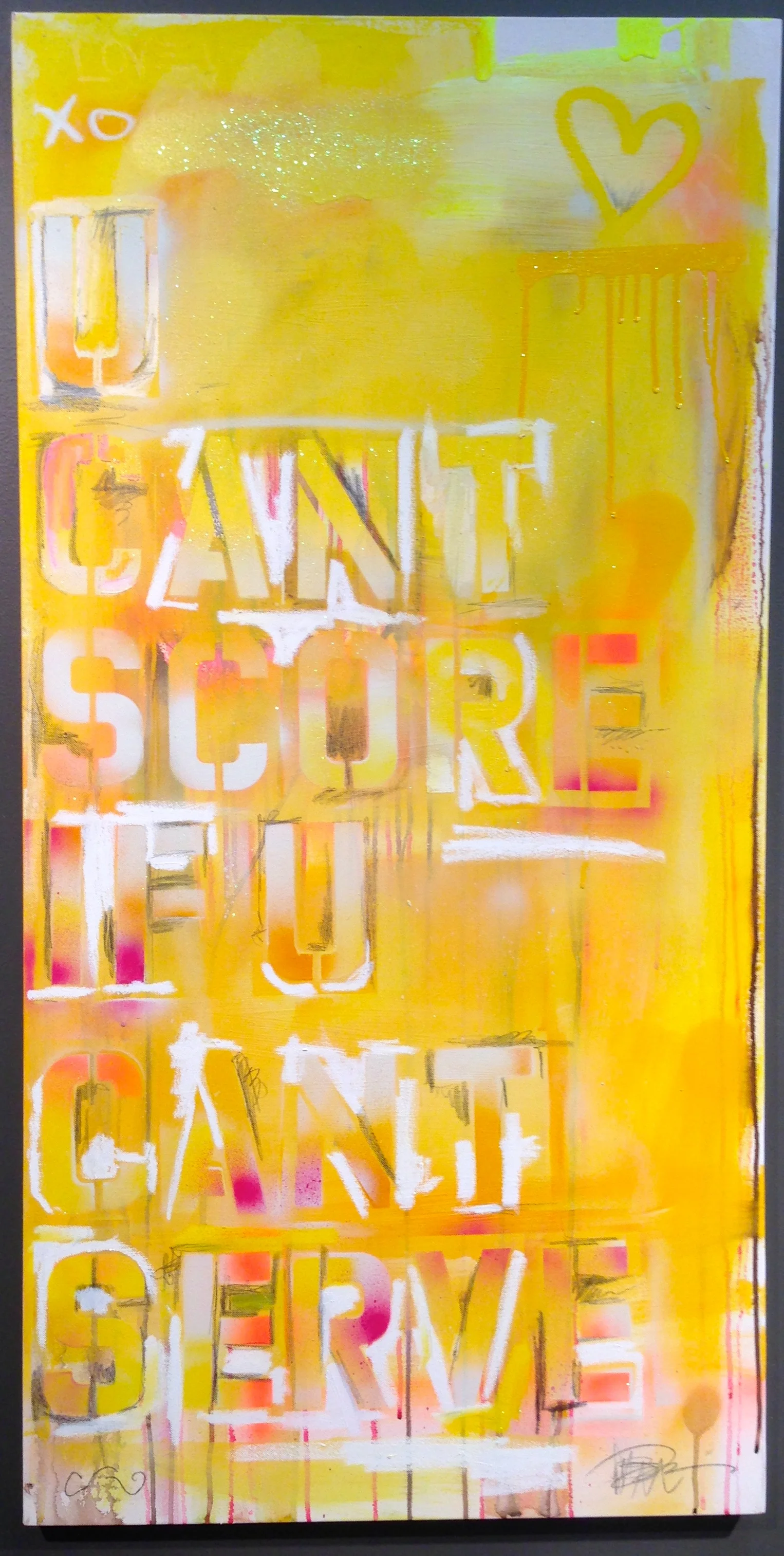"Coach" 24"x48" Acrylic, Enamel, Oil Stick, Graphite 2013