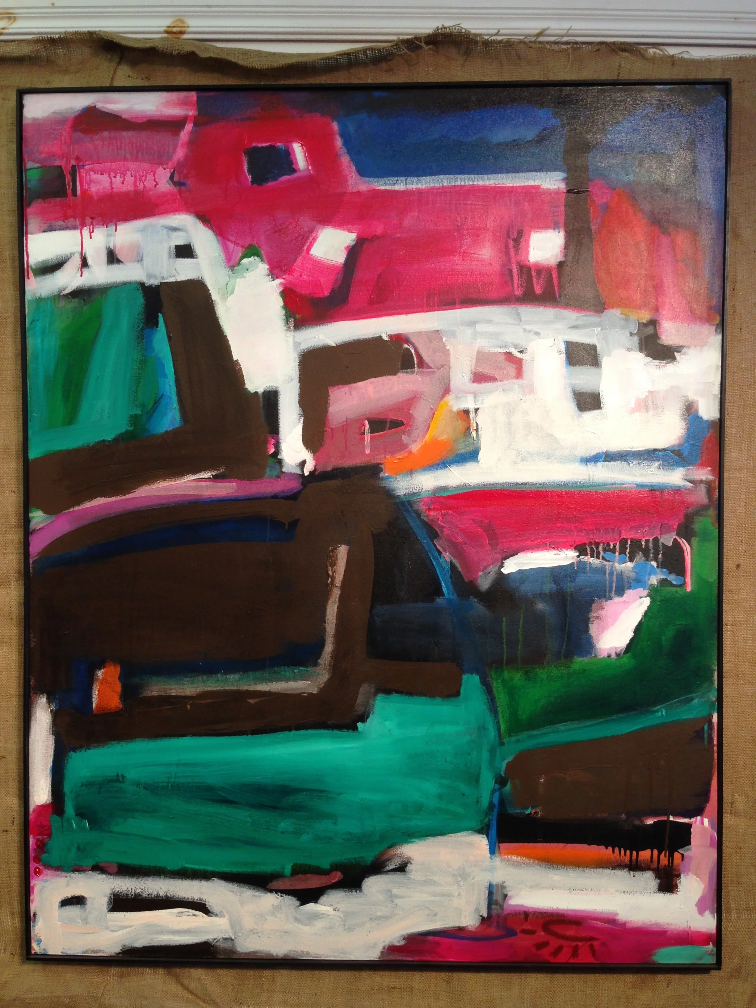 "And love is evolution's very best day" Acrylic 48"x60" 2009