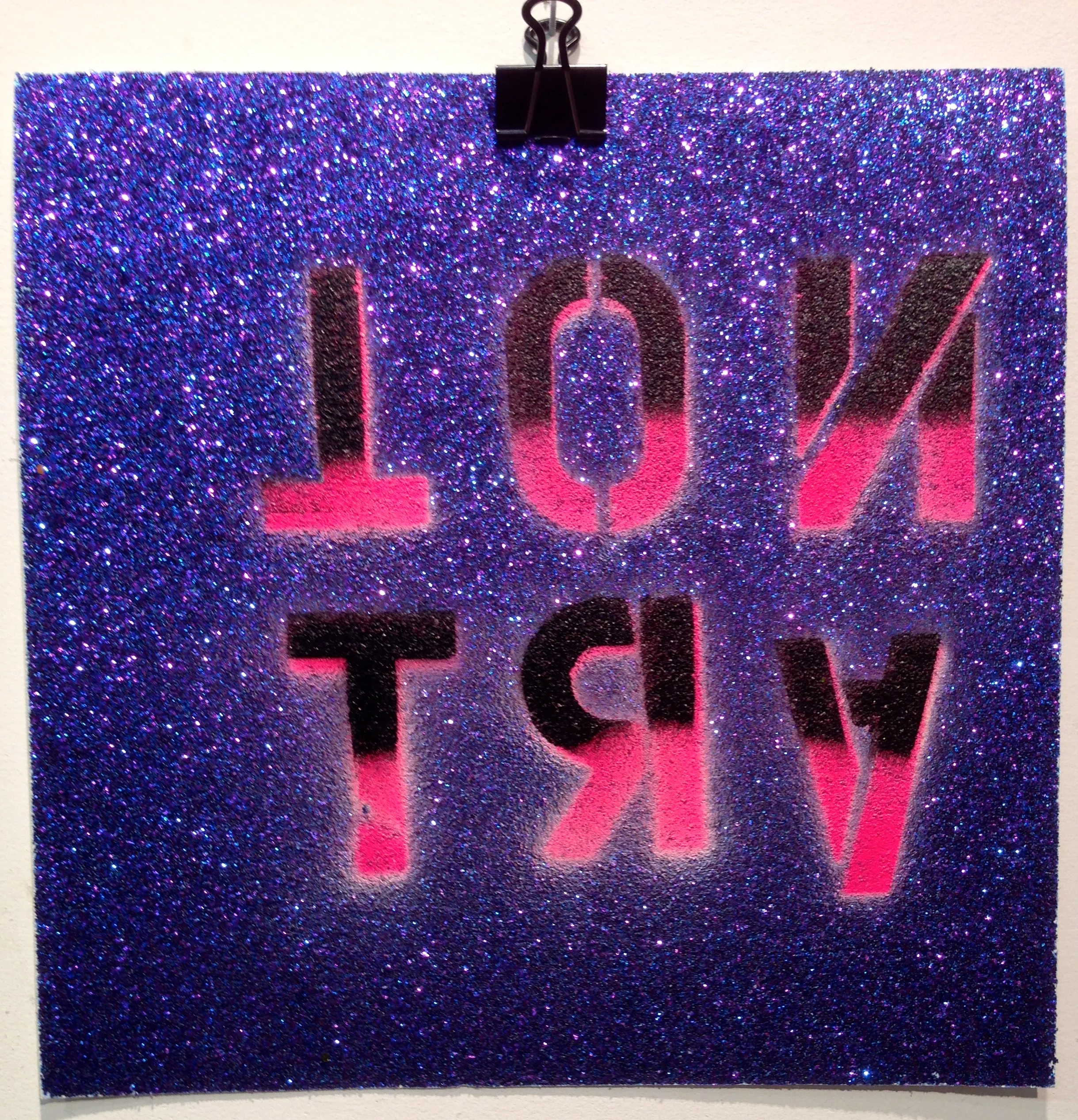 "Not Art" 12"x12" Enamel on Sparkleboard 2013