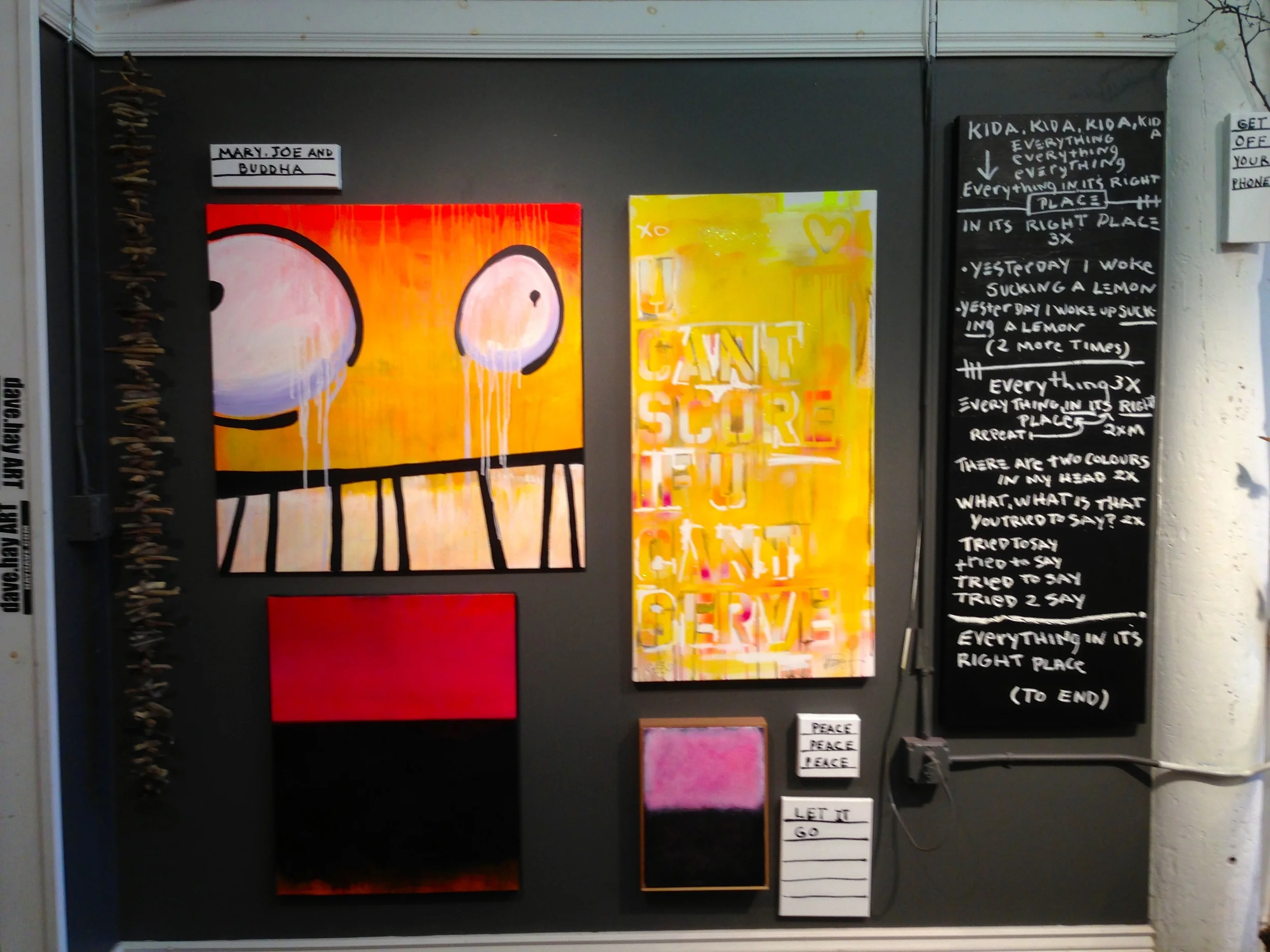 Studio Wall View "DOEPICSHIT" 2013