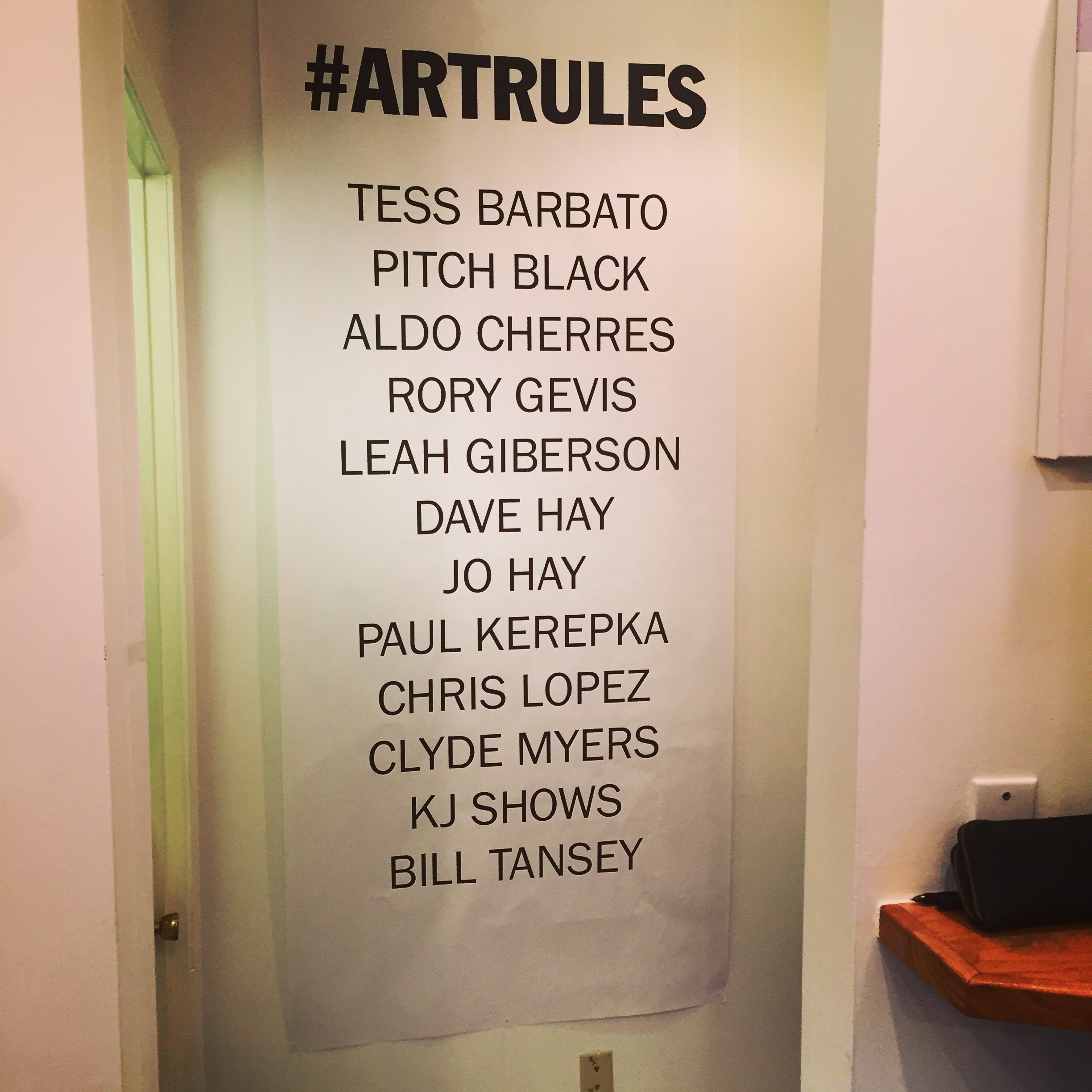 2016 ARTISTS ROSTER