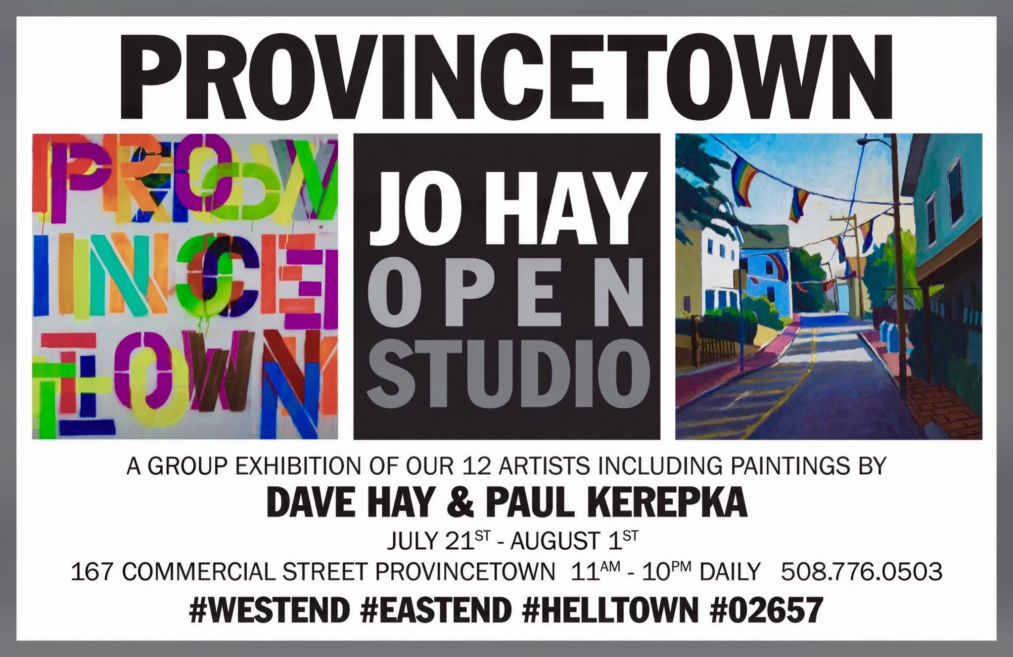 "PROVINCETOWN" GROUP EXHIBITION ADVERT