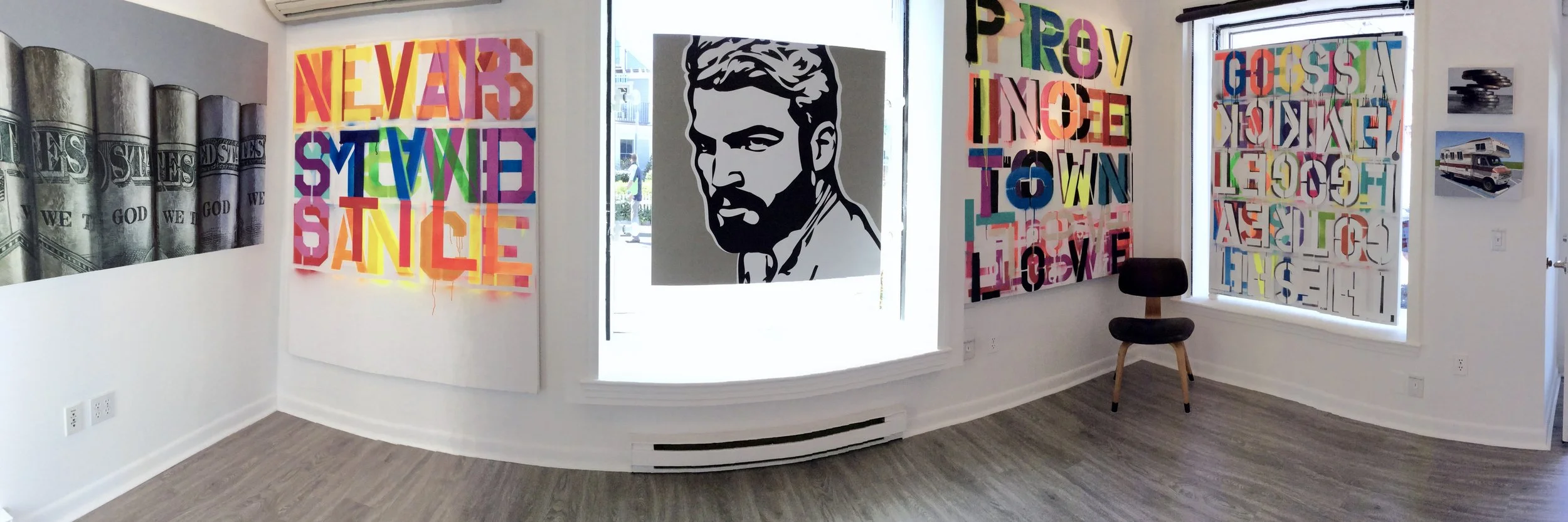 PANORAMIC OF FRONT OF THE MAIN GALLERY
