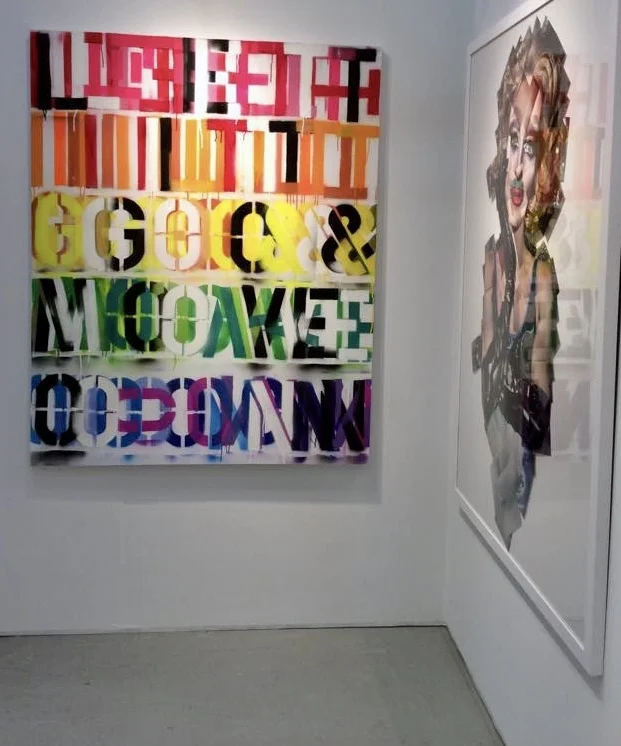 "LET IT GO AND MOVE ON" 48"X60"X1.5" ACRYLIC ENAMEL ON CANVAS 2015