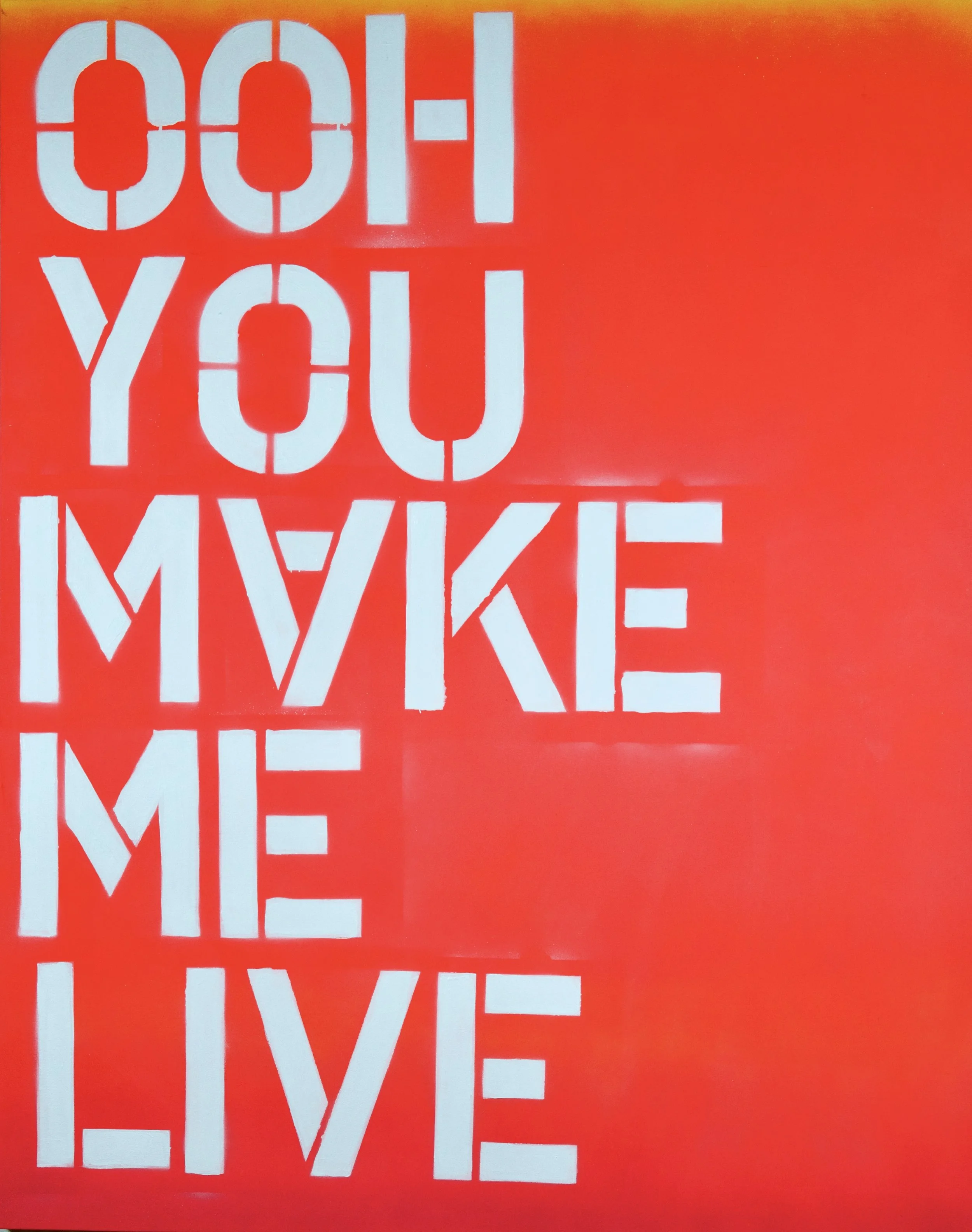 "MY BEST FRIEND" 48"X60"X1.5 ACRYLIC ENAMEL ON CANVAS 2016 #REALNESS